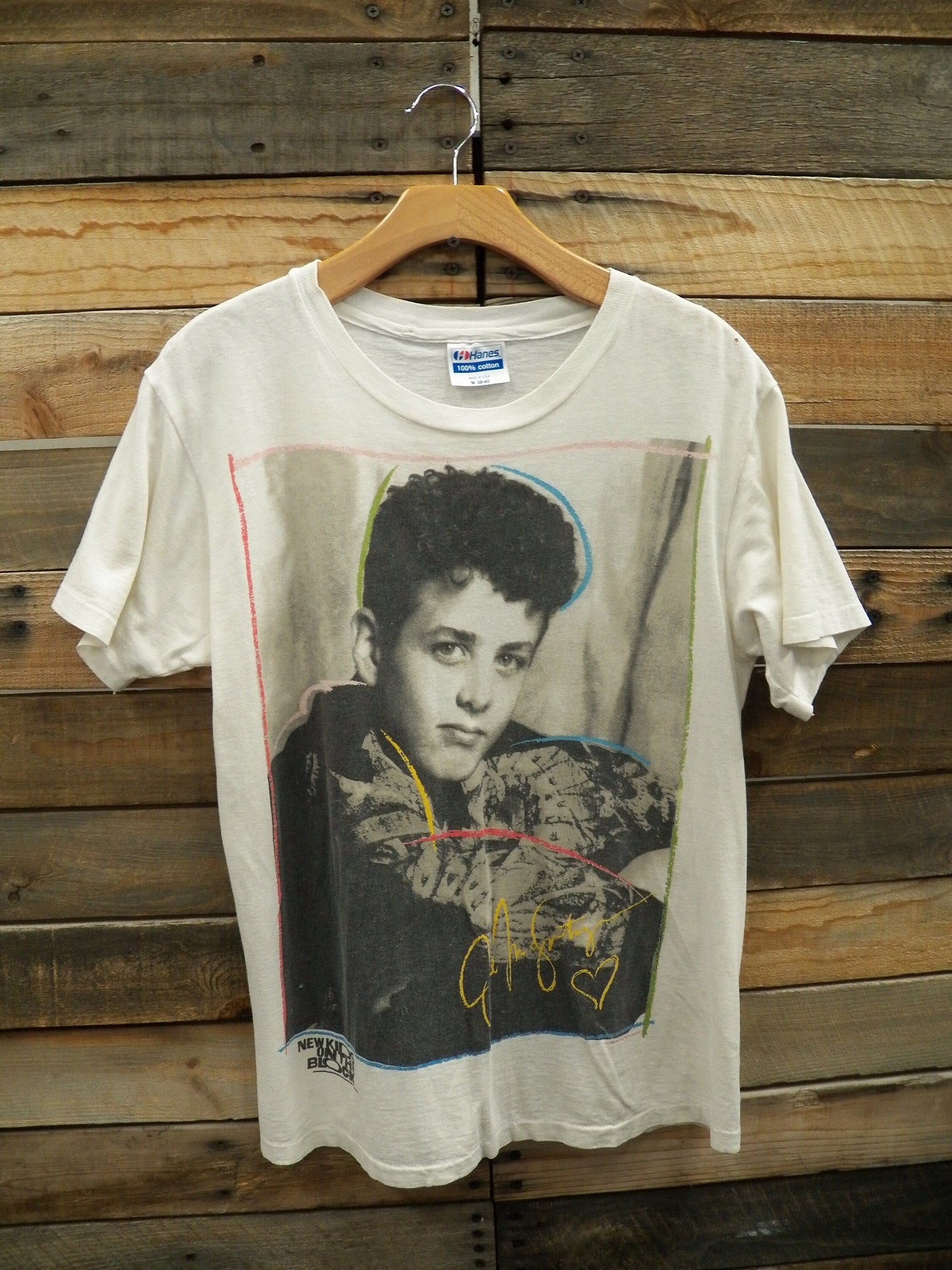 Vintage new kids of the block 1988 hanes label cotton