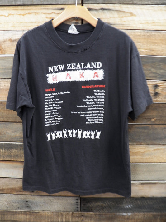 New zealand haka black t-shirt vintage haka translation