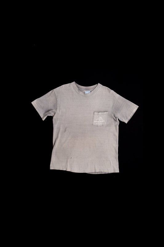 Vintage drag racing bike engineering redondo beach california biker shirt distressed discolored