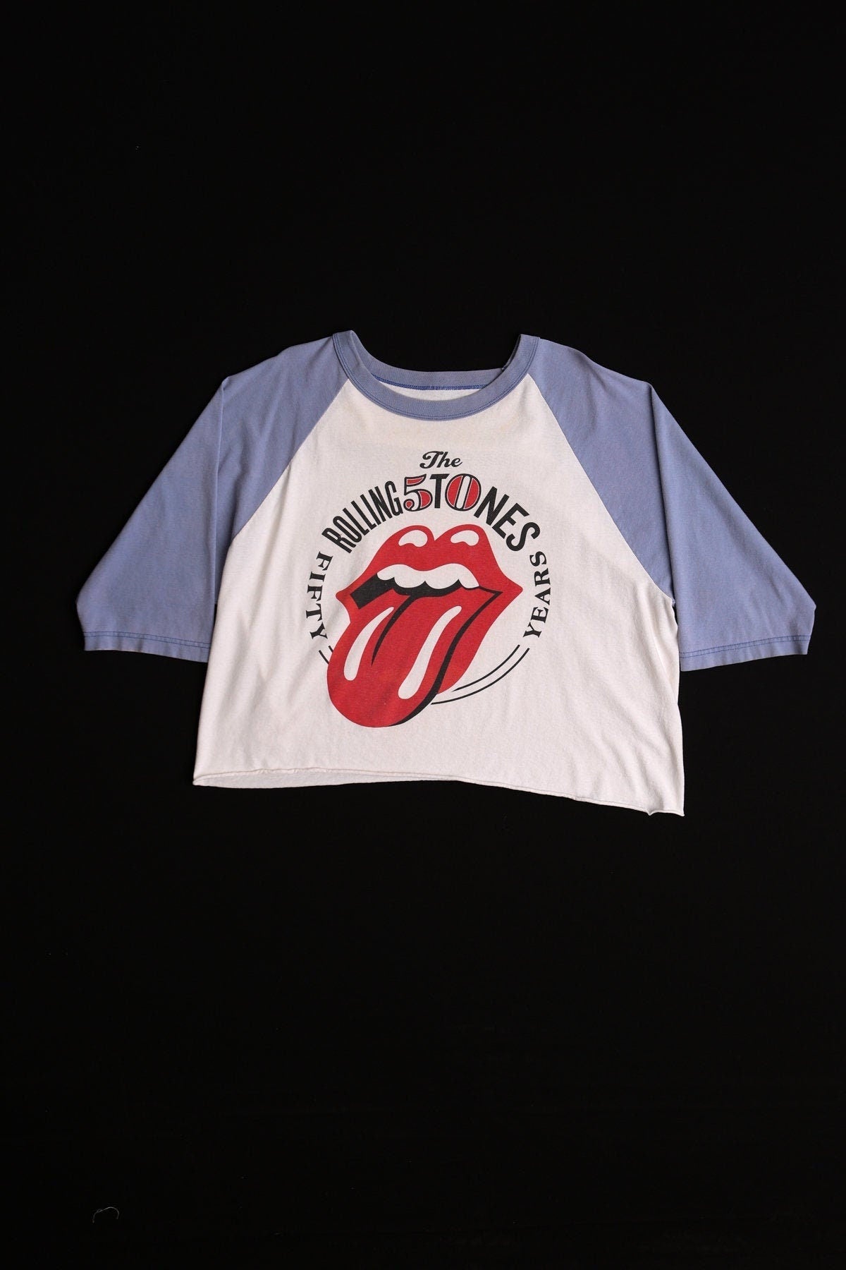 Vintage rolling stones graphic shirt baseball cropped 50 years
