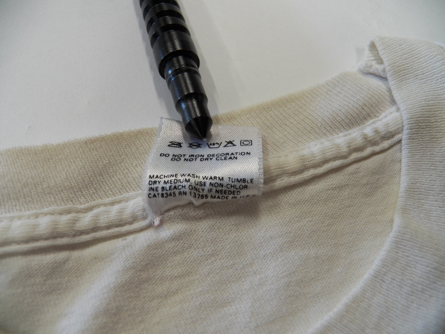 Vintage t-shirt white usa united we stand red blue cotton