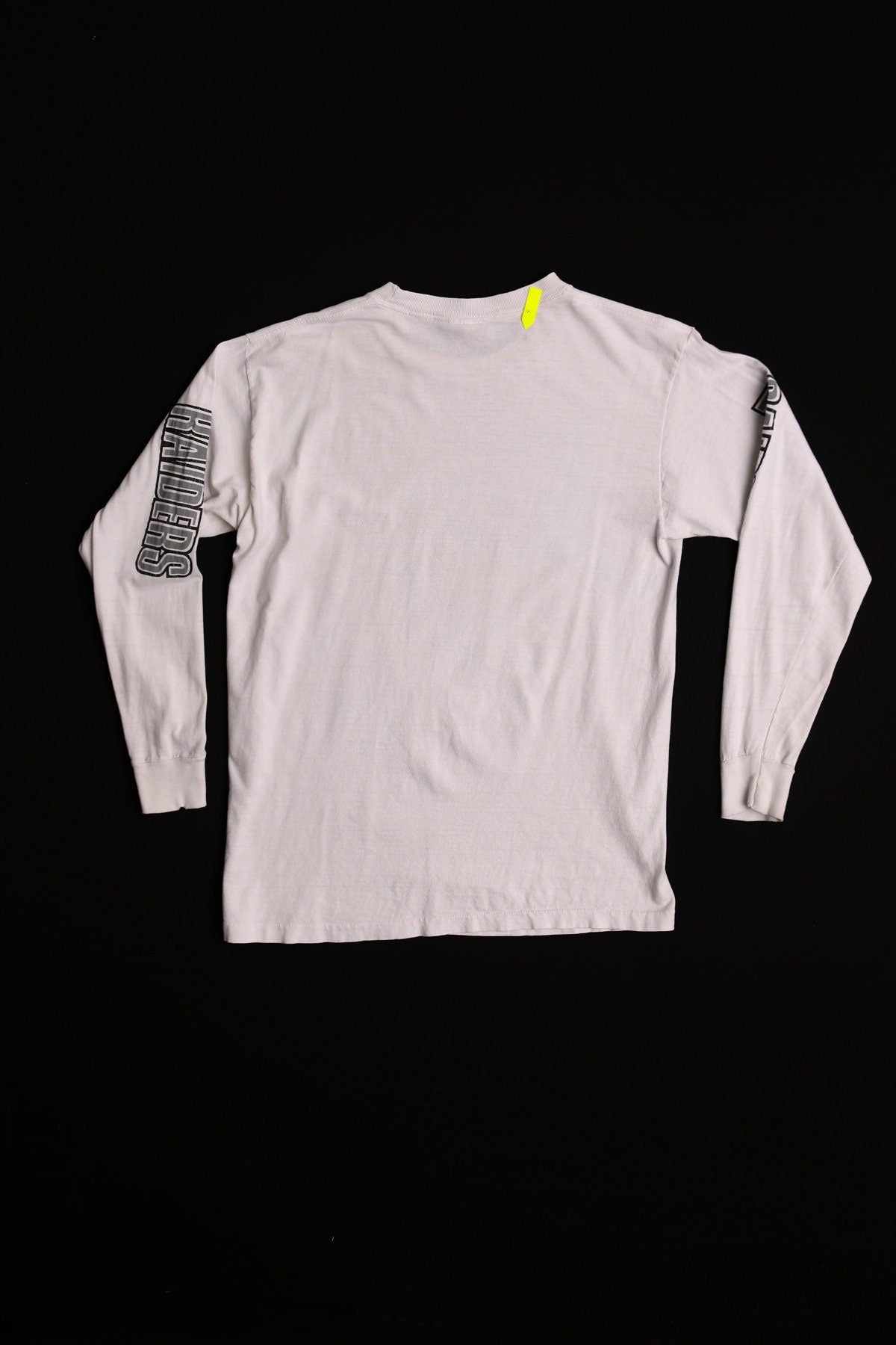 Los angeles raiders football team vintage long sleeve white 80's shirt logo 7 label