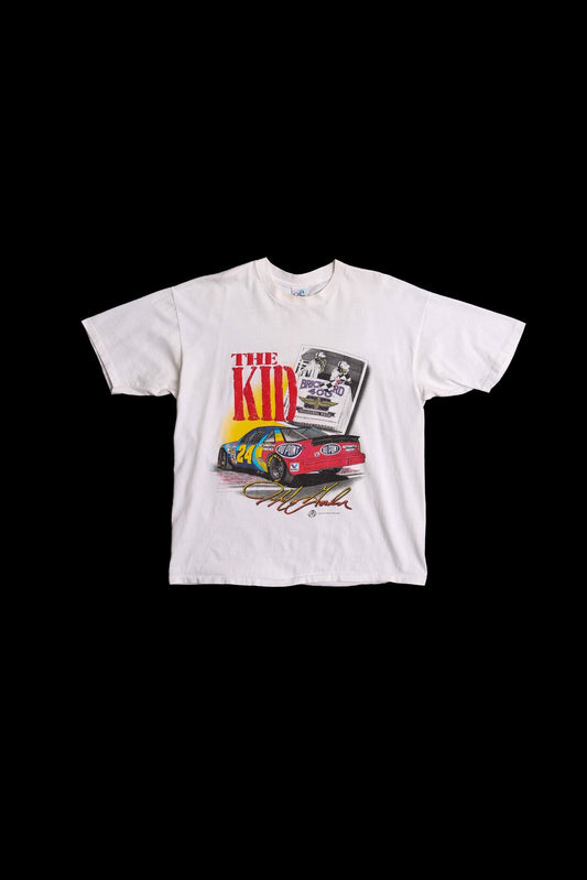 Nascar vintage white shirt inaugural brickyard 400 the kid t-shirt graphic racing