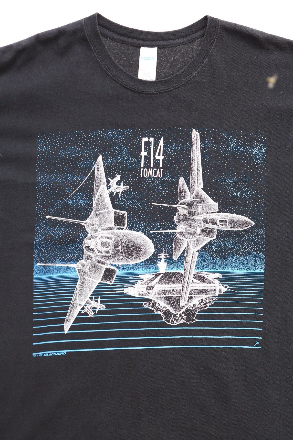 Vintage F14 tomcat fighter jet graphic t-shirt