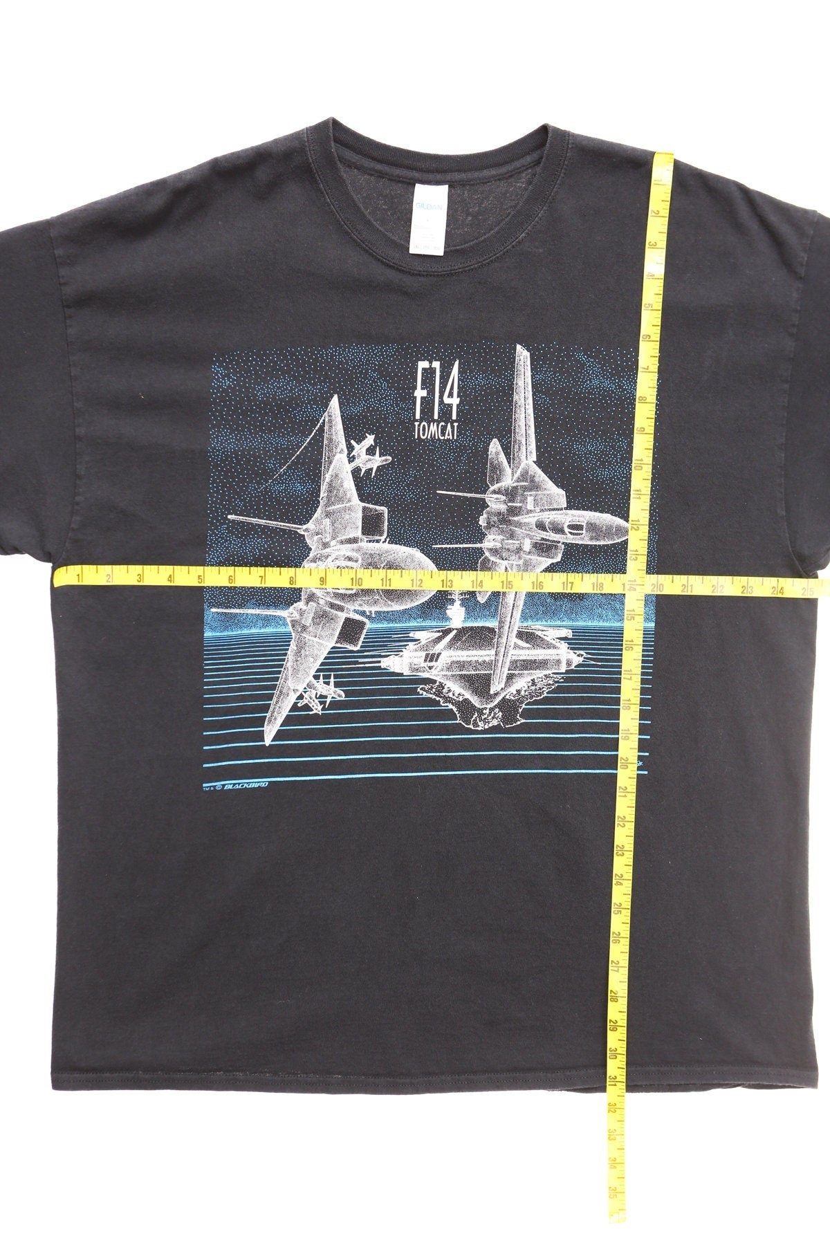 Vintage F14 tomcat fighter jet graphic t-shirt