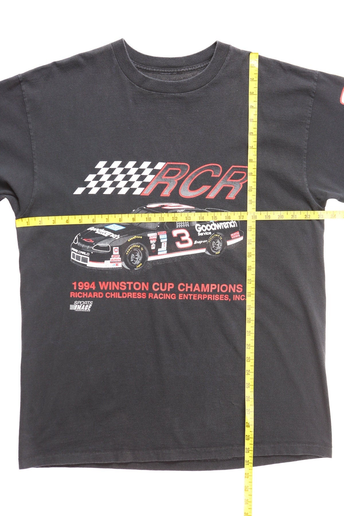 Nascar graphic t-shirt shirt 1994 winston cup tour rcr chevrolet goodwrench