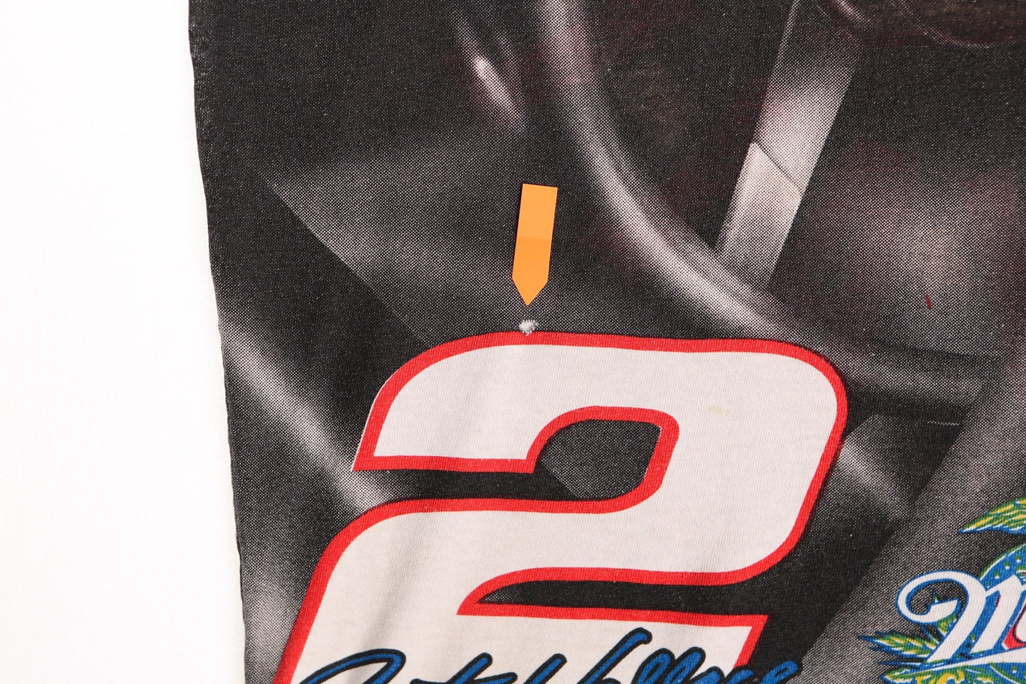 Vintage Rusty wallace black gray nascar shirt 2 miller lite chase authentics vintage xl made in usa