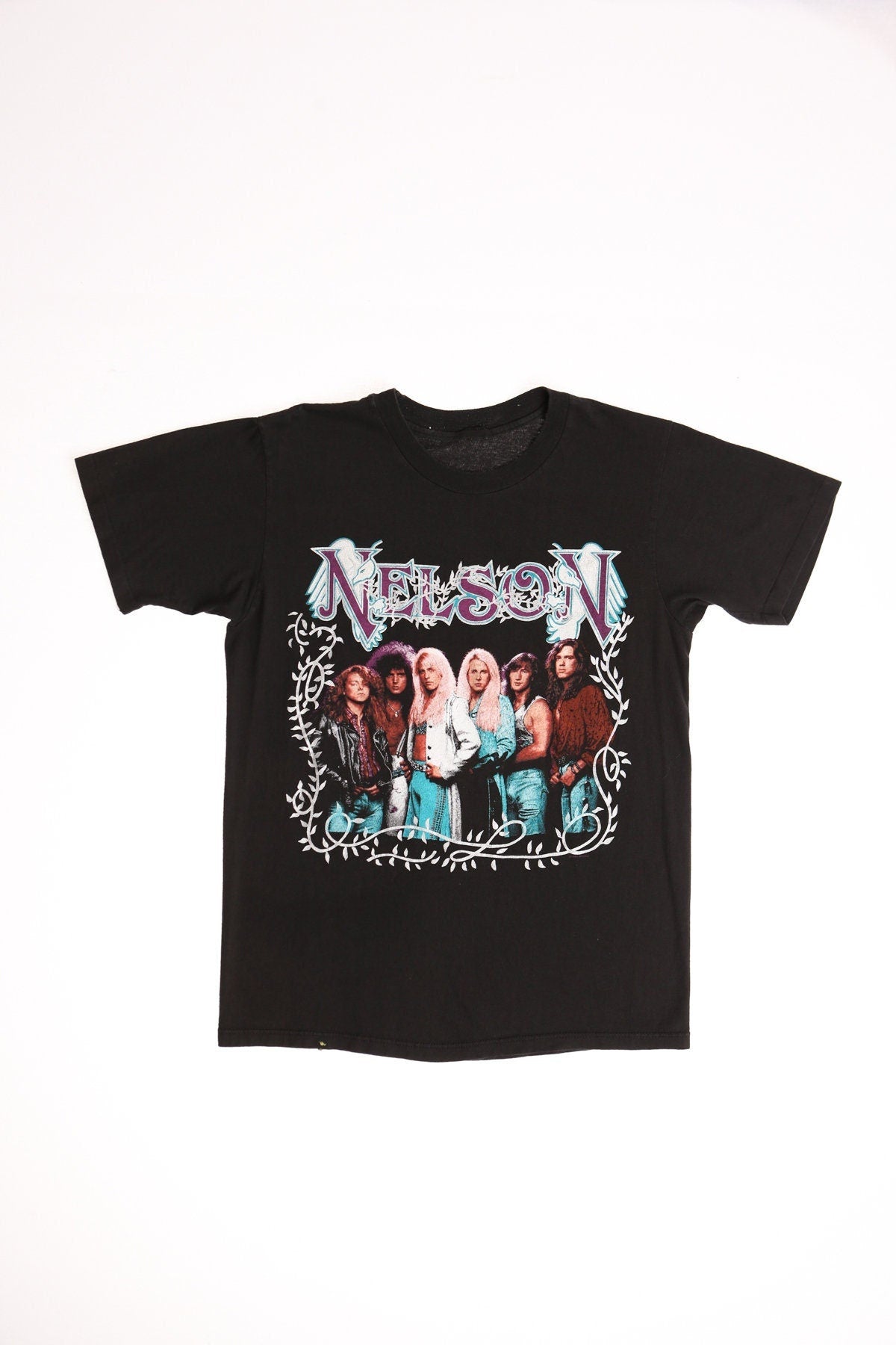 Vintage nelson rock tour shirt t-shirt 80's black band
