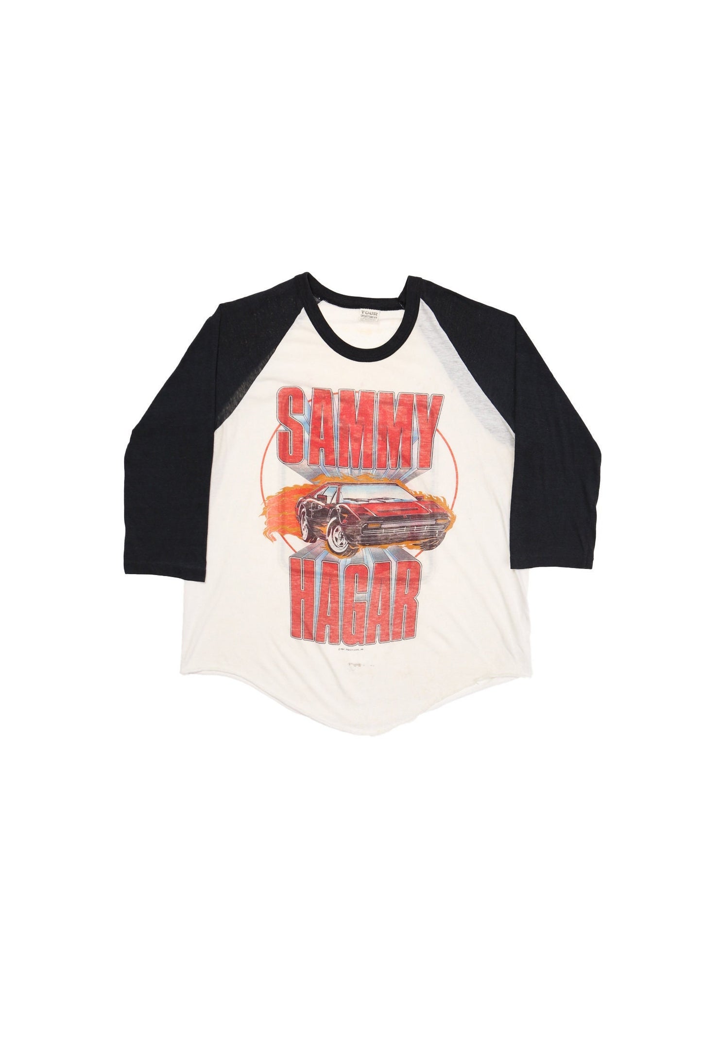 Sammy hagar i can't drive tour concert shirt baseball 55 speed limit rock 80's vintage car fire