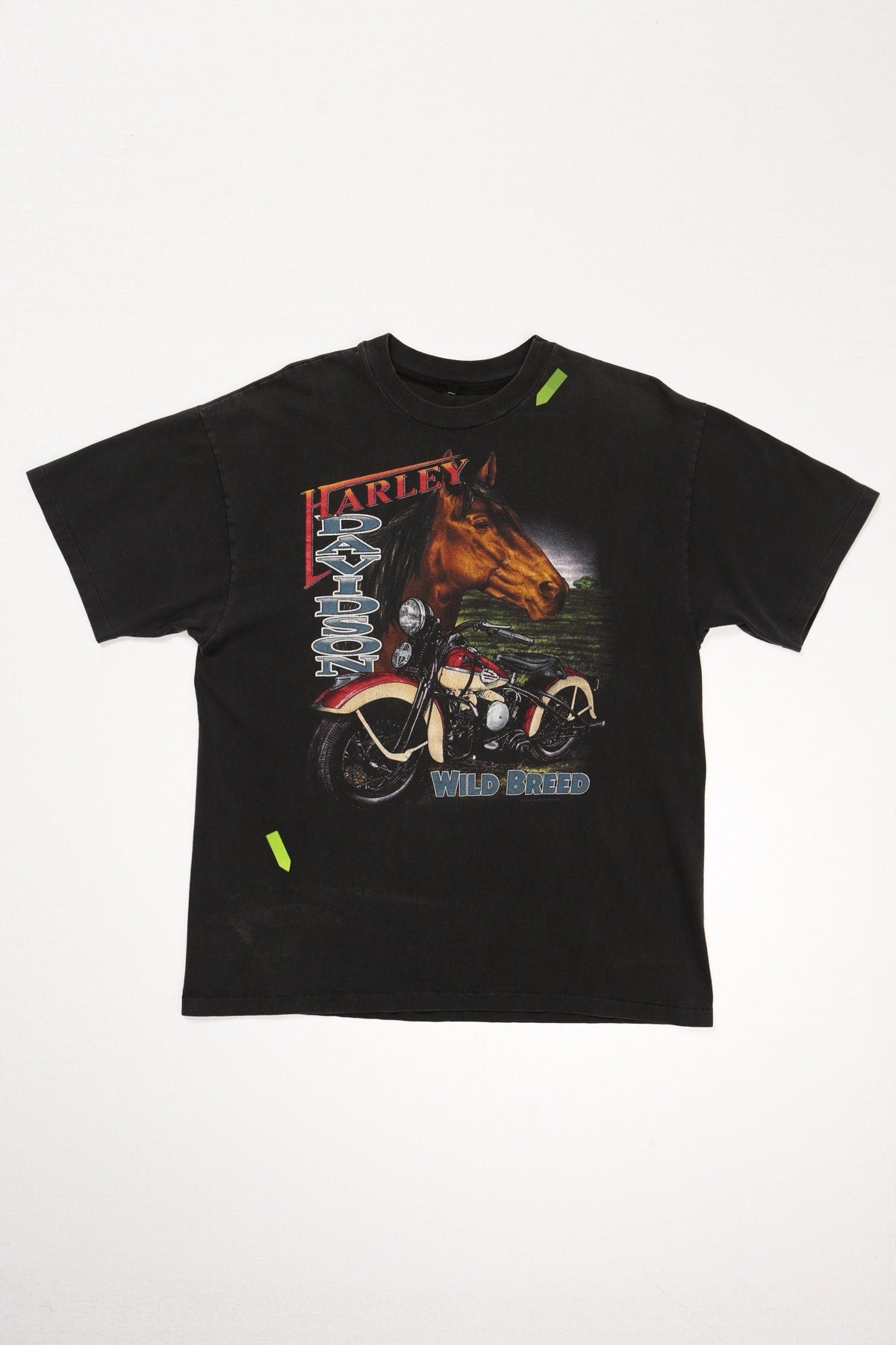 Vintage harley davidson t-shirt toronto canda black graphic horse wild breed shirt