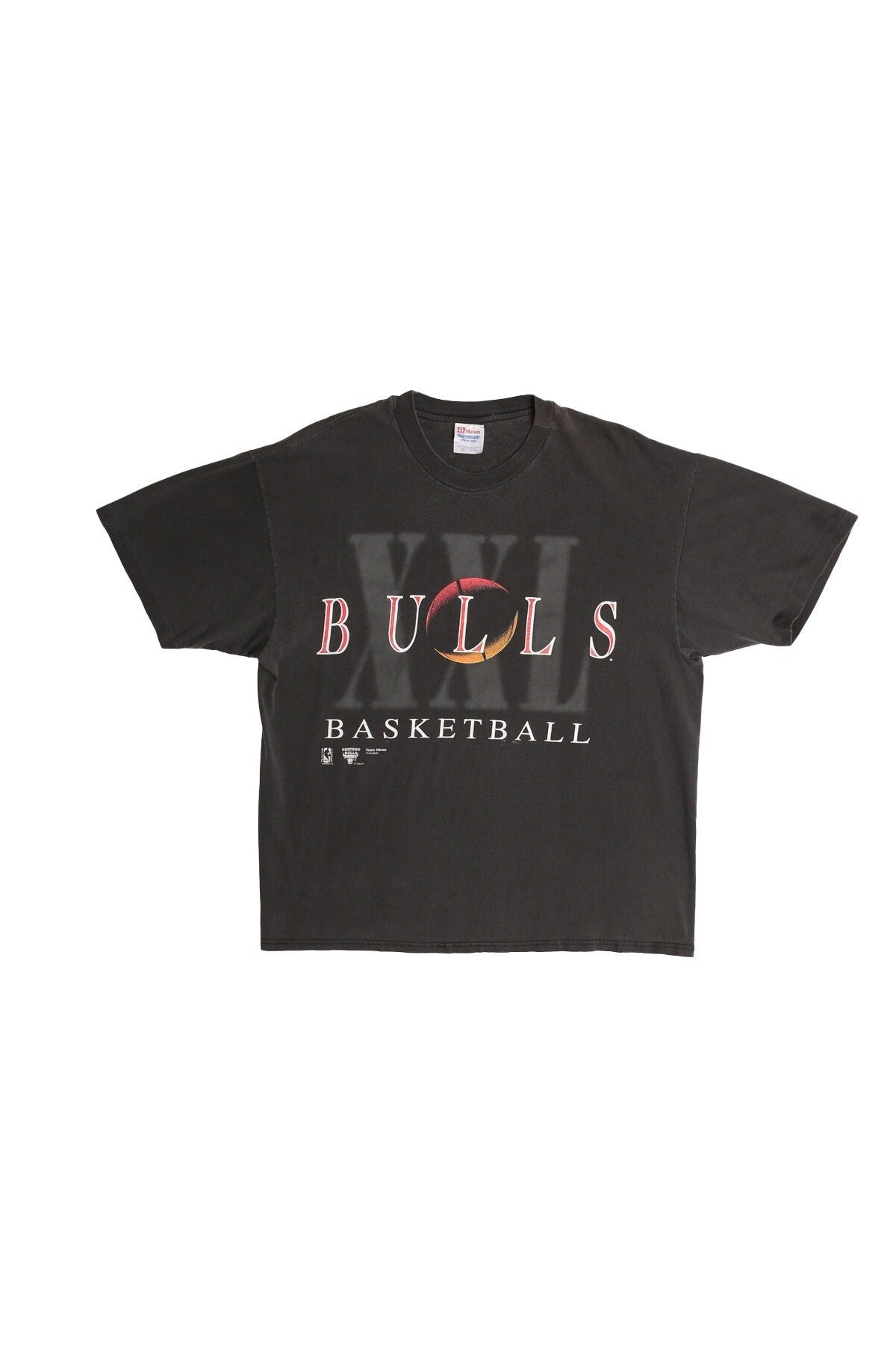 Vintage chicago bulls basketball t-shirt xxl 90's black shirt