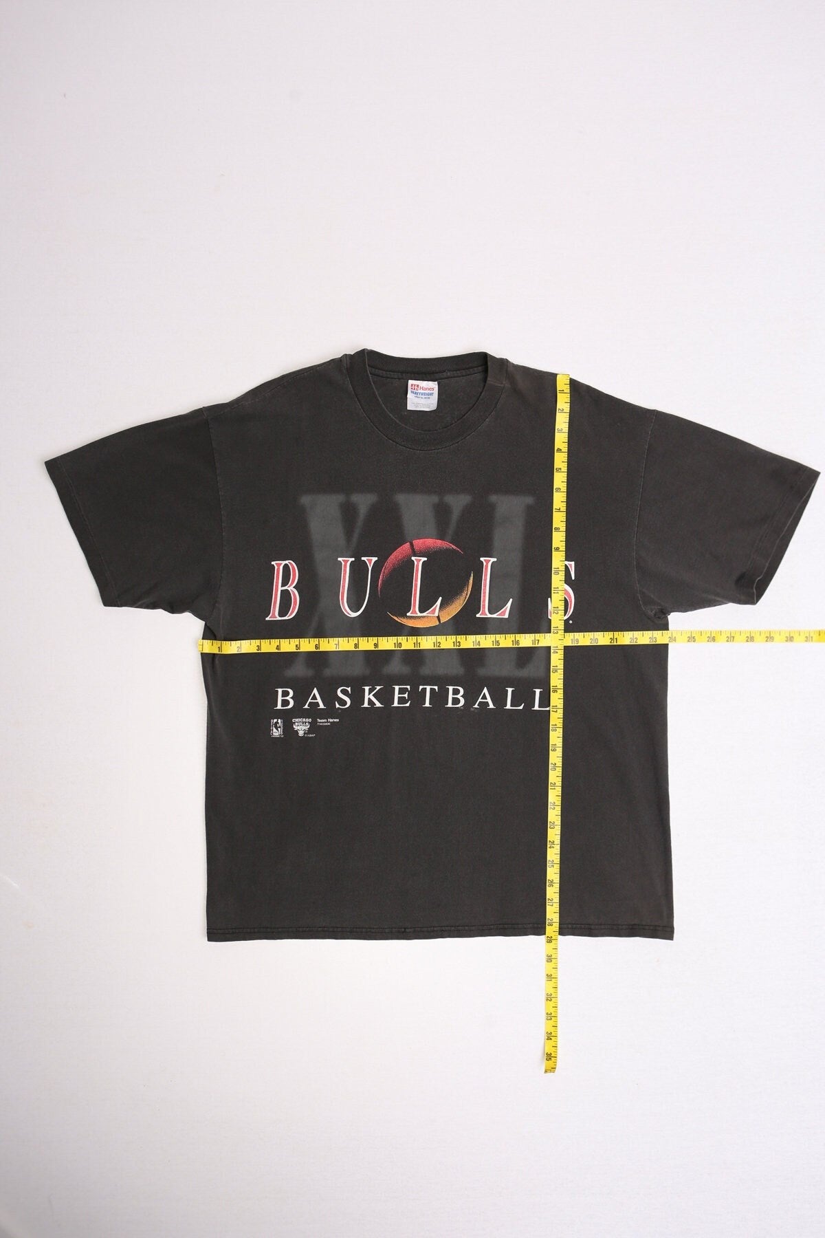 Vintage chicago bulls basketball t-shirt xxl 90's black shirt