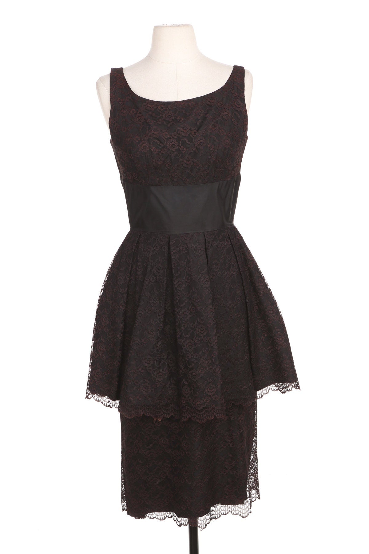 Vintage Black Evening Dress - Era 50's - 60's