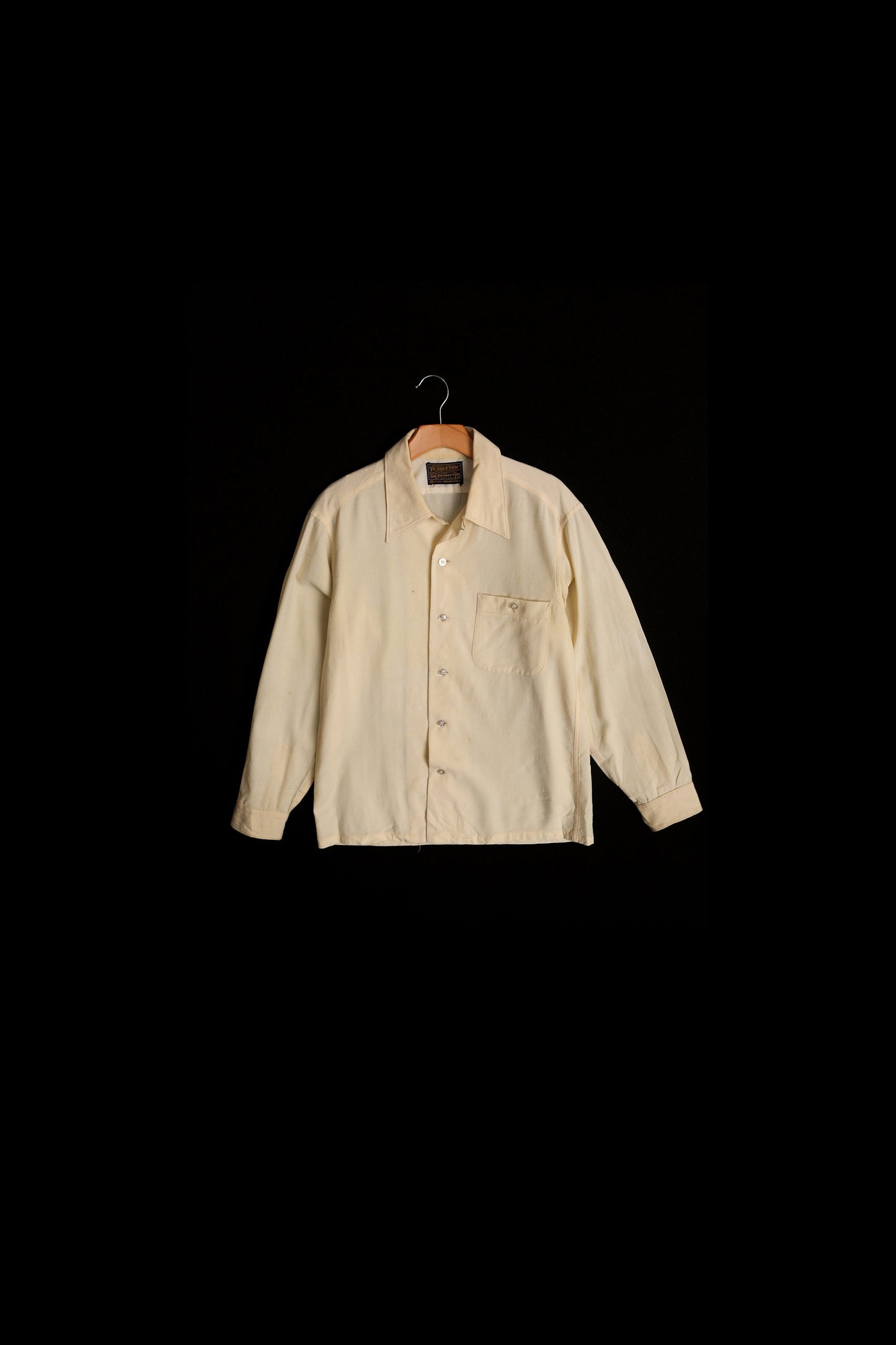 Vintage Men Pendleton Long Sleeve Yellow Shirt