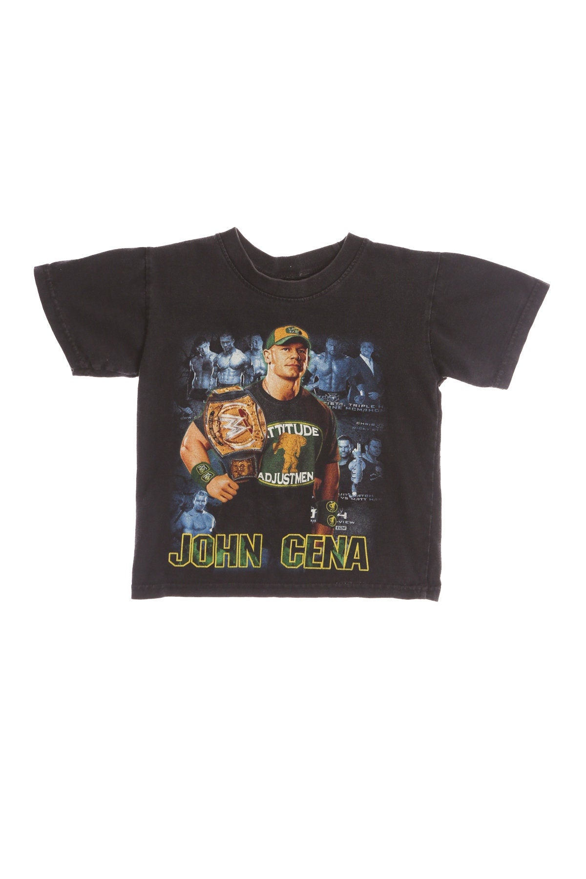 Kids Black Wrestling Graphic T-shirt