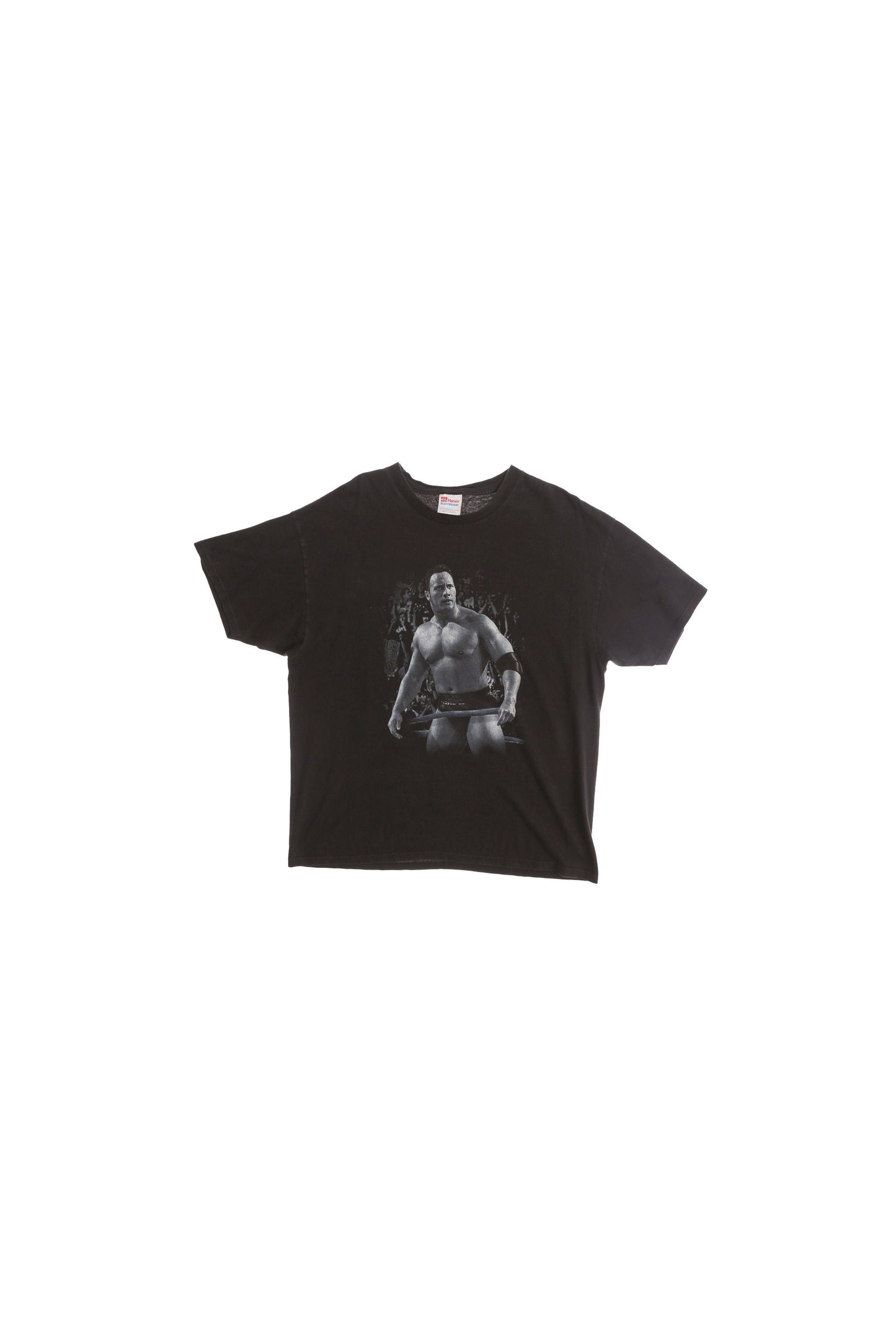 The Rock Black Graphic T-shirt - Rocky! Rocky! Rocky! Print