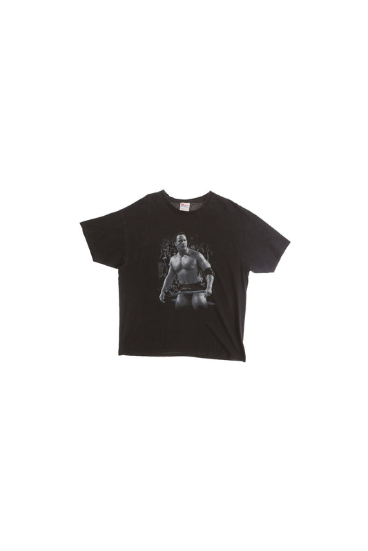 The Rock Black Graphic T-shirt - Rocky! Rocky! Rocky! Print