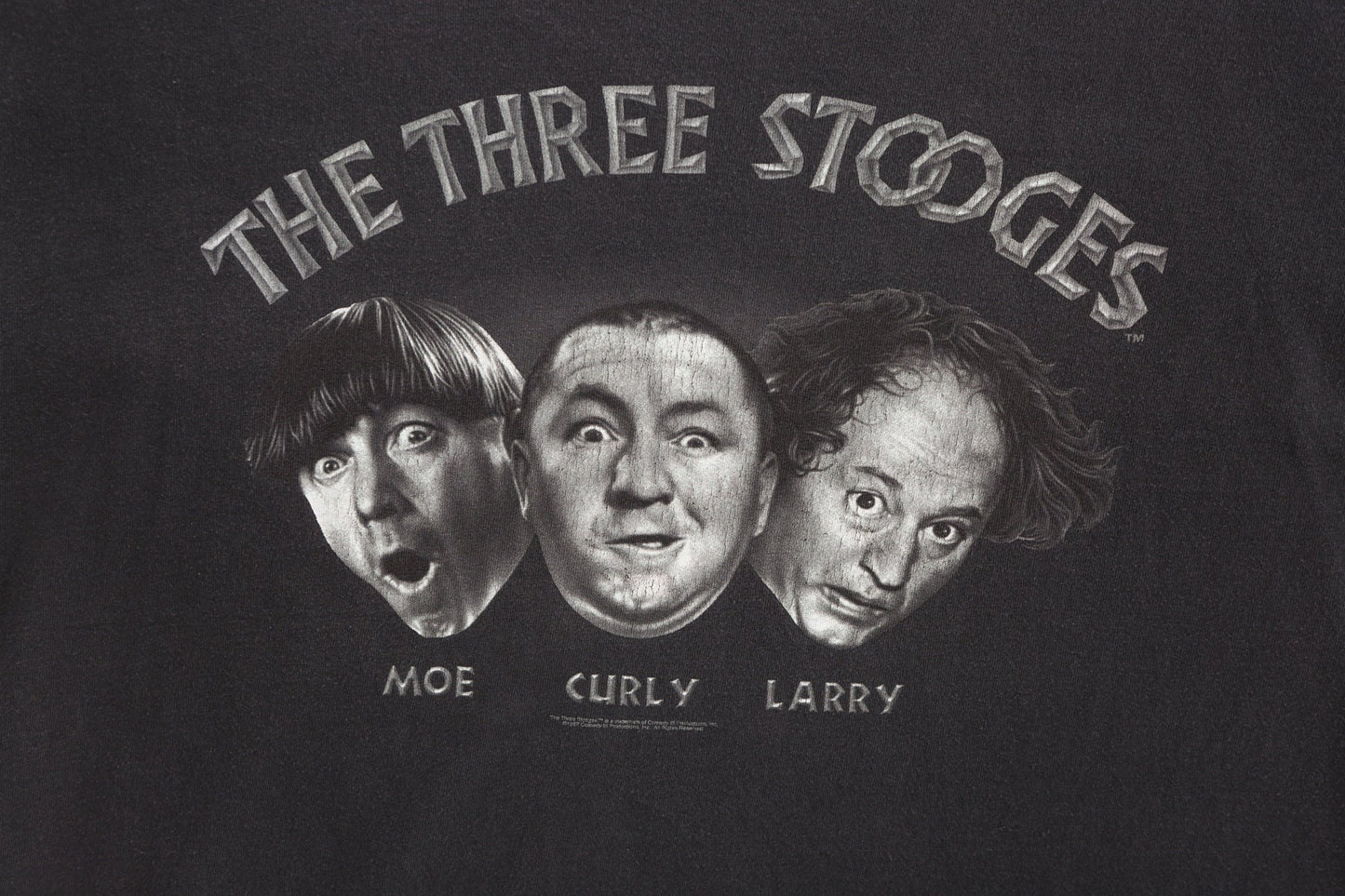 The Three Stooges Black Graphic T-shirt