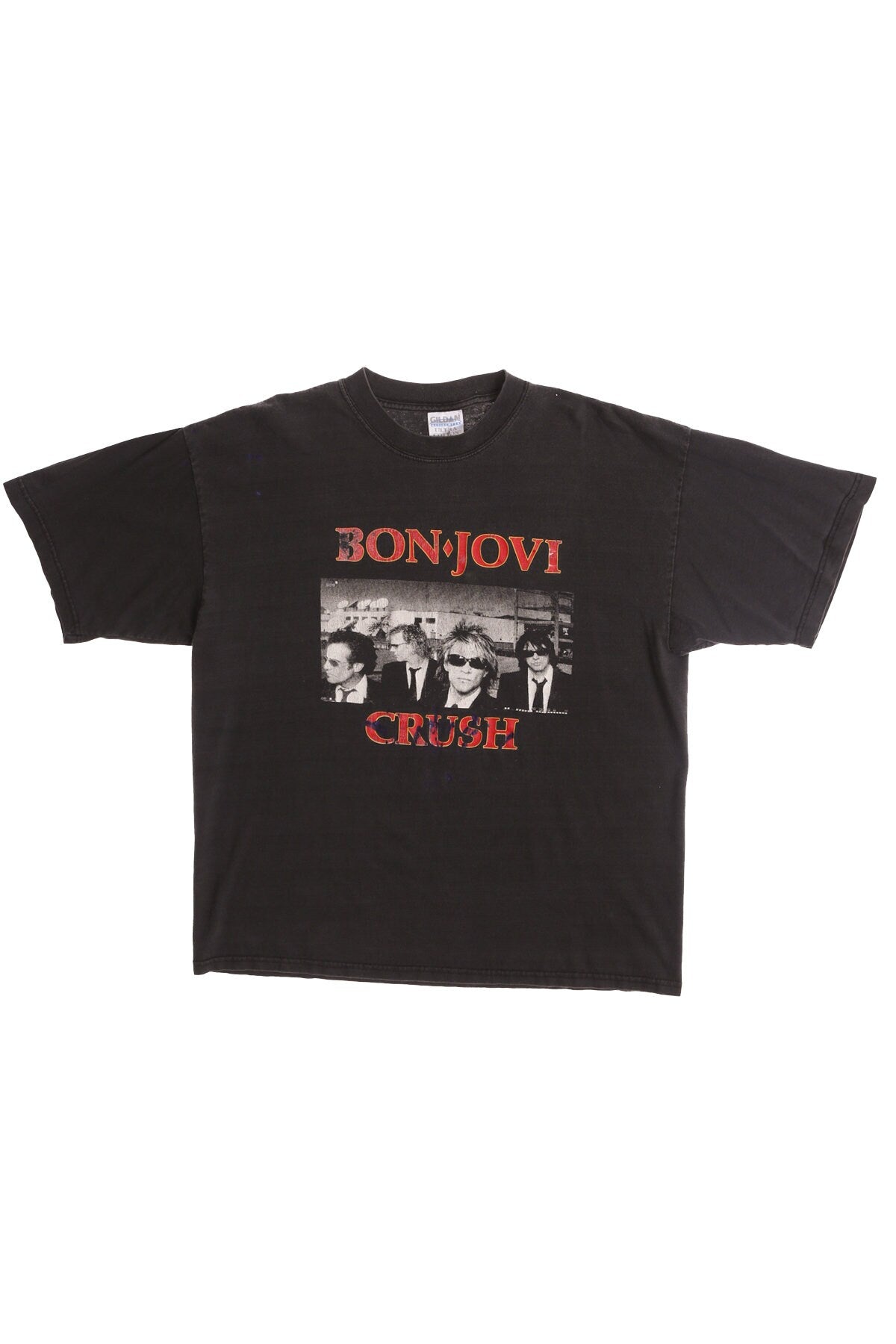 Bon Jovi Crush North American Tour 2001 Black Graphic T-shirt