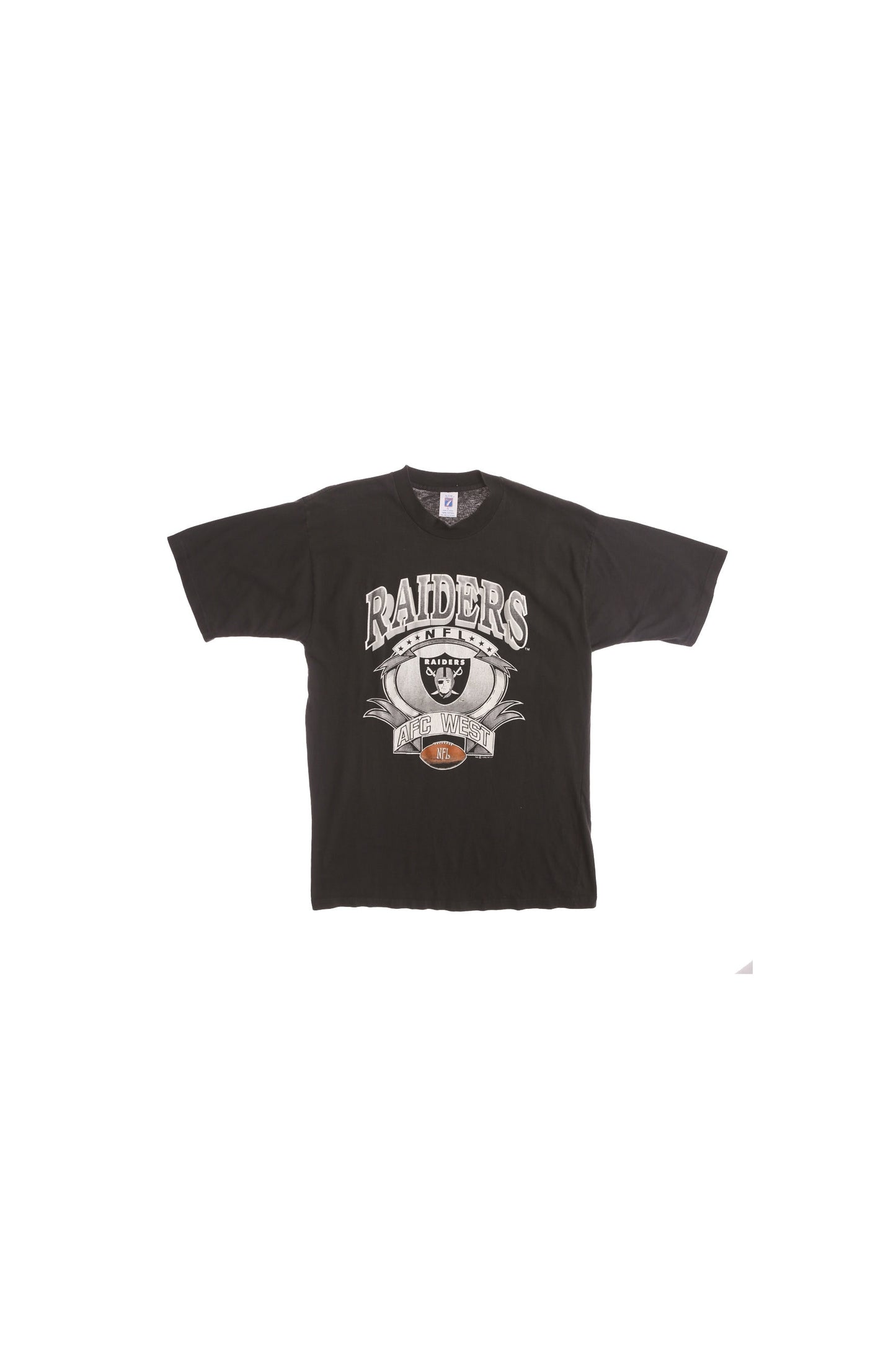 Raiders NFL Football AFC West Black Graphic T-shirt