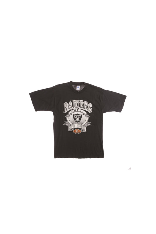 Raiders NFL Football AFC West Black Graphic T-shirt