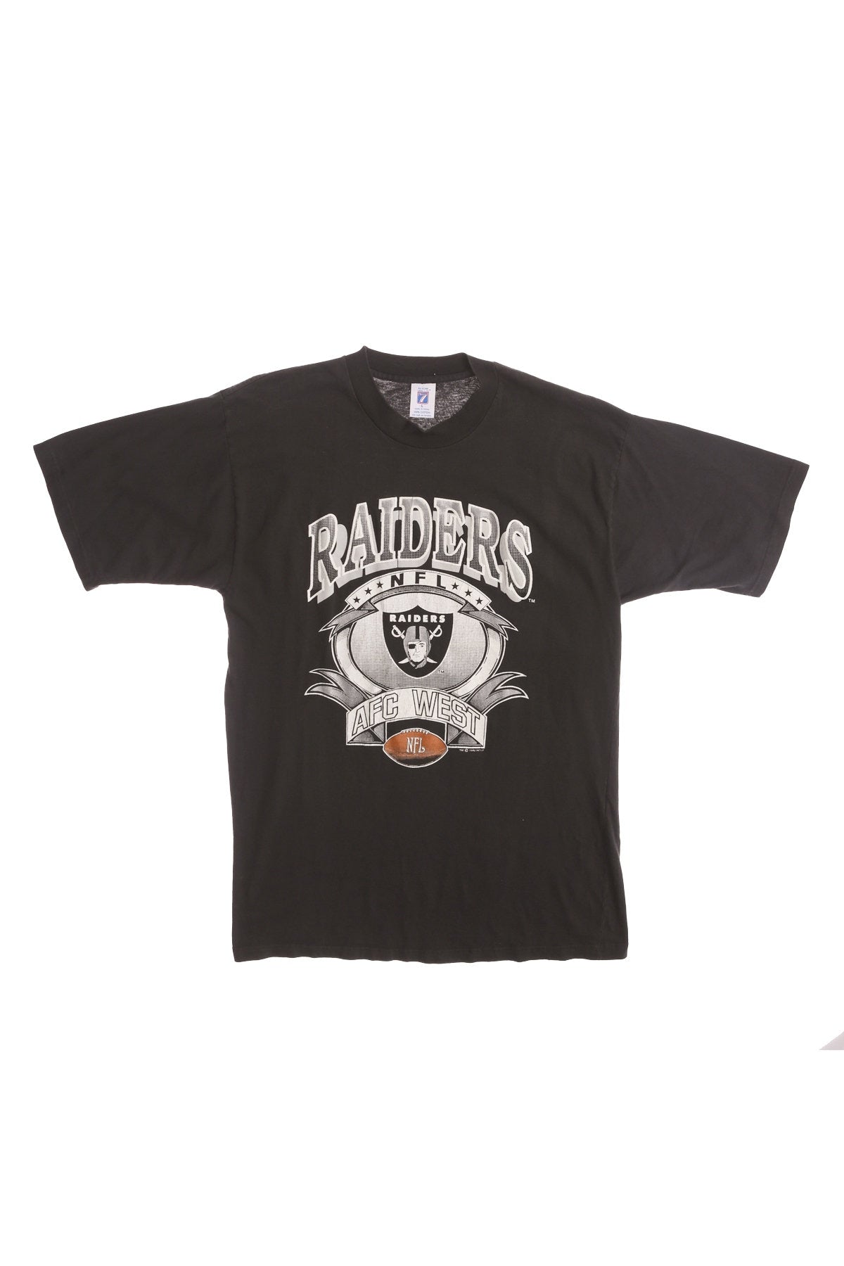 Raiders NFL Football AFC West Black Graphic T-shirt