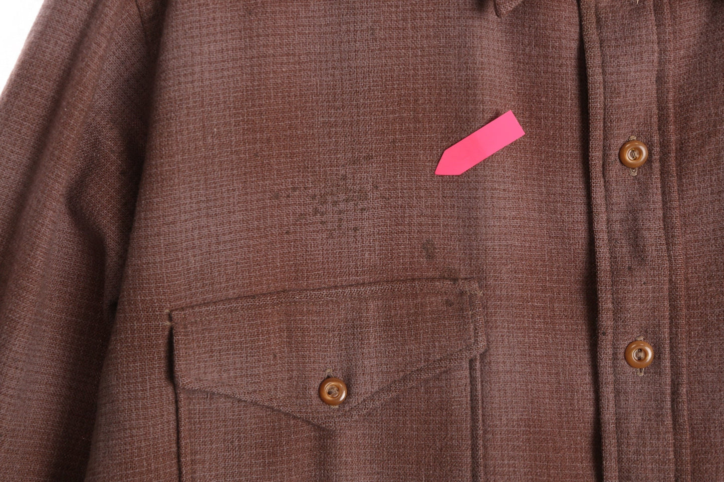 Vintage Pendleton Shirt - Brown Plaid Print