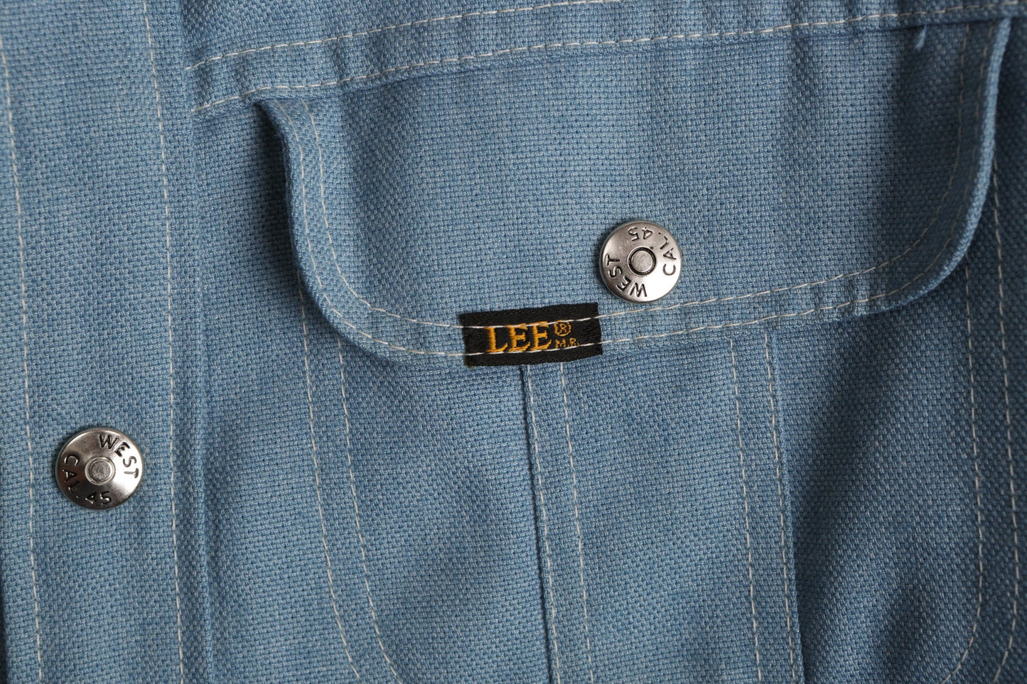 70's Men Lee Blue Casual Shirt