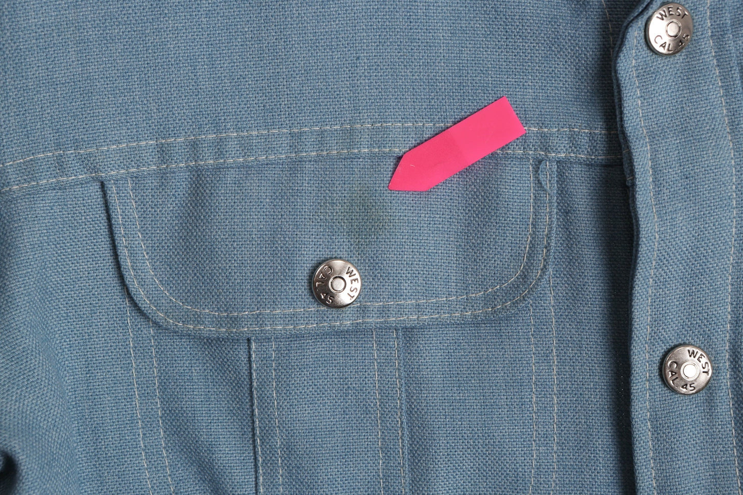 70's Men Lee Blue Casual Shirt