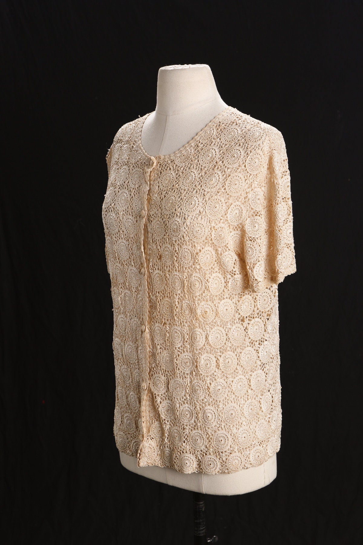 Vintage Women Crochet Top - Era 60's - 70's