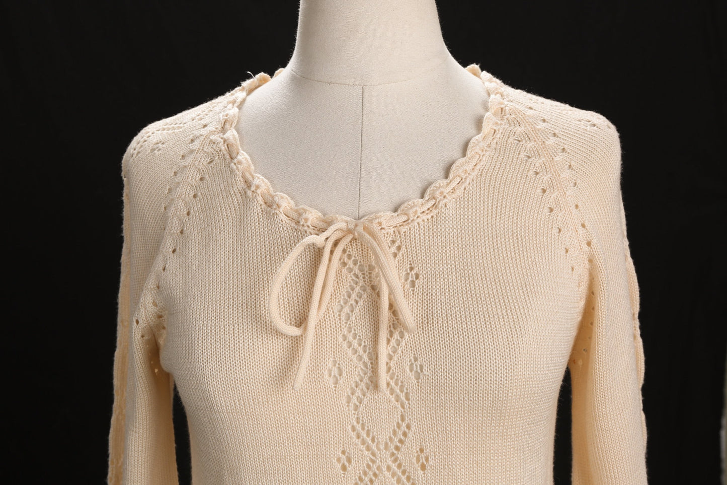 70's Women Acrylic Top - Top and Waist adjusting String