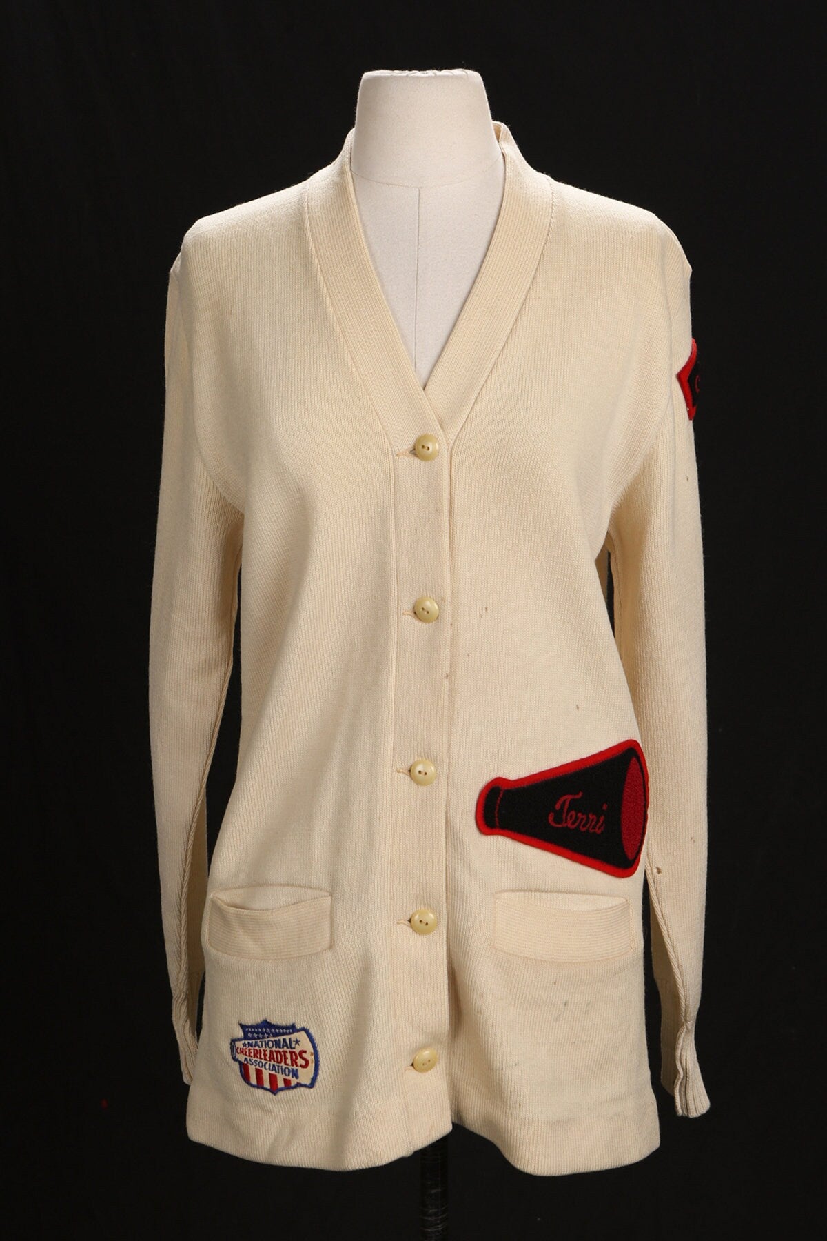 Vintage Men Varsity Sweater - Era 50's - 60's wiht National Cheerleaders Association