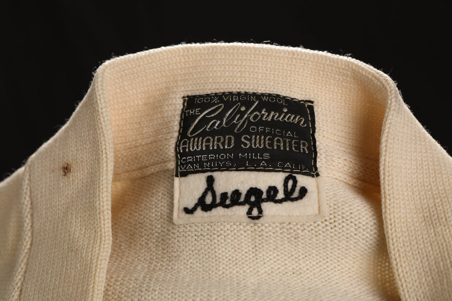 Vintage Men Varsity Sweater - Era 50's - 60's wiht National Cheerleaders Association