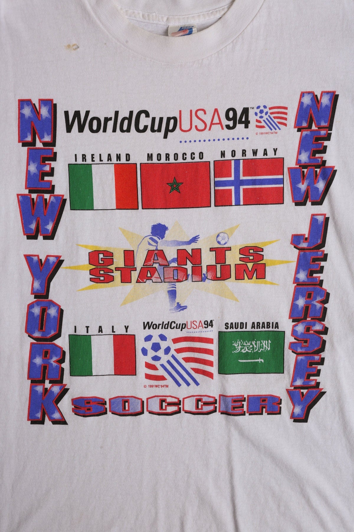 1994 World Cup USA Soccer - Giants Stadium - New York - New Jersey - Graphic T-shirt