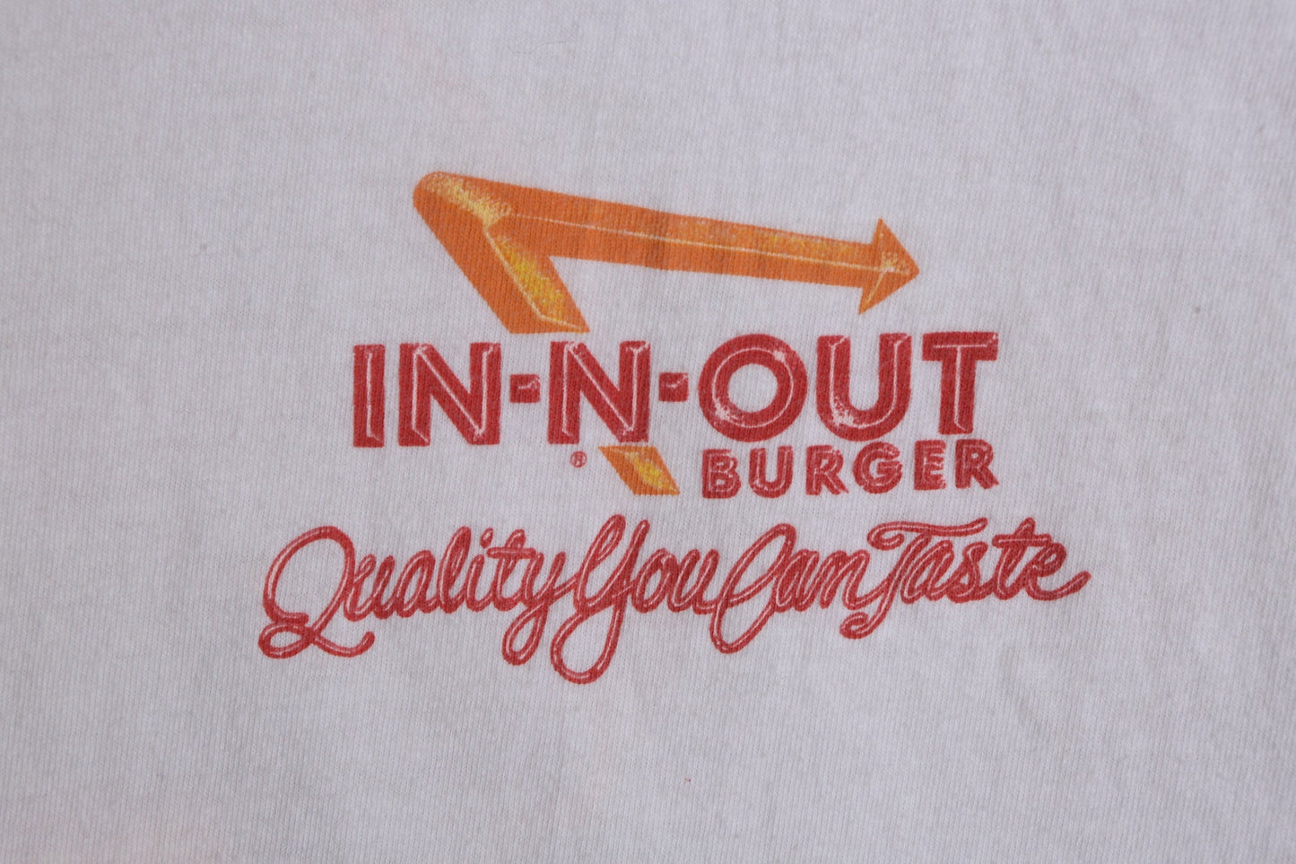 Vintage In and Out white Graphic T-shirt - Get A Taste of California
