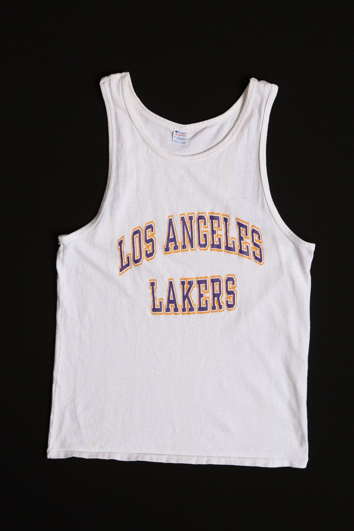 Los Angeles Lakers Champion White Graphic Tank Top
