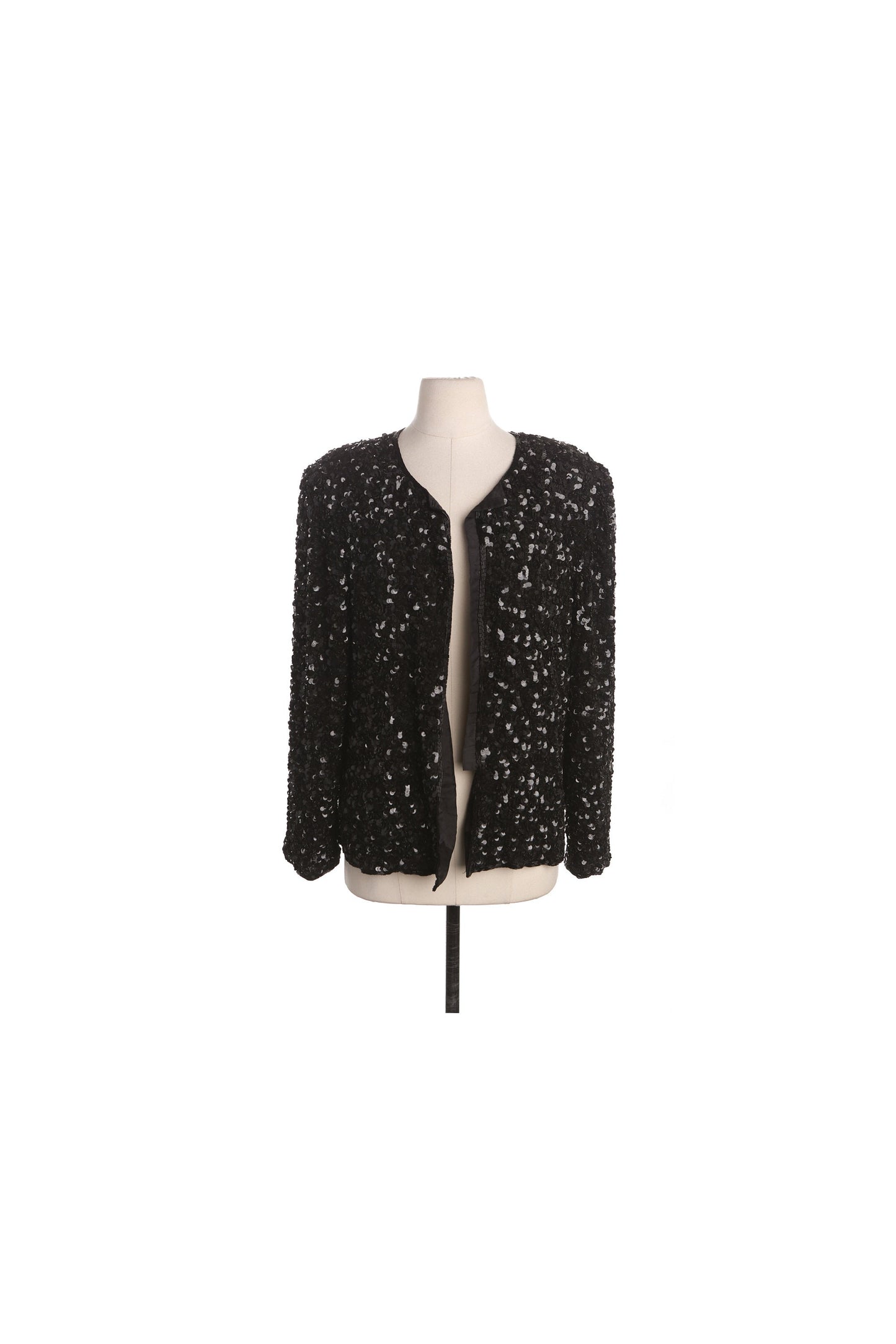 Vintage Women Black Sequin Jacket