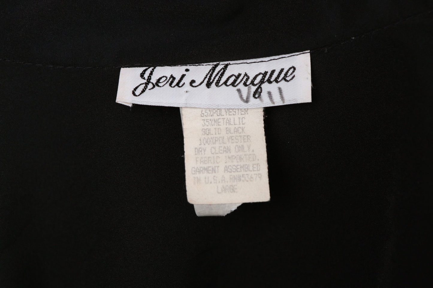 Vintage Black Purple Metallic Top