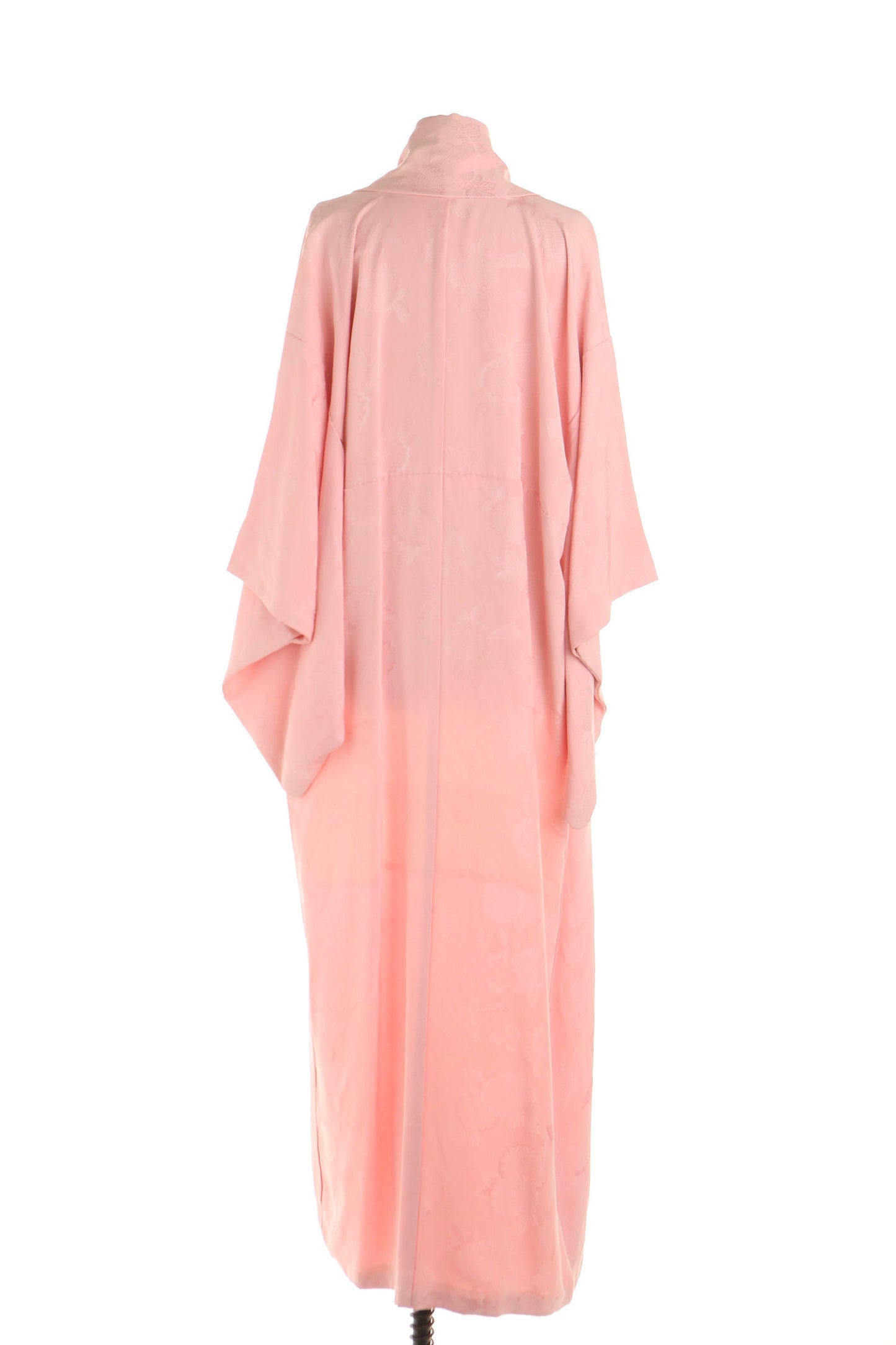 Vintage kimono pink floral women geisha japanese ビンテージ きもの