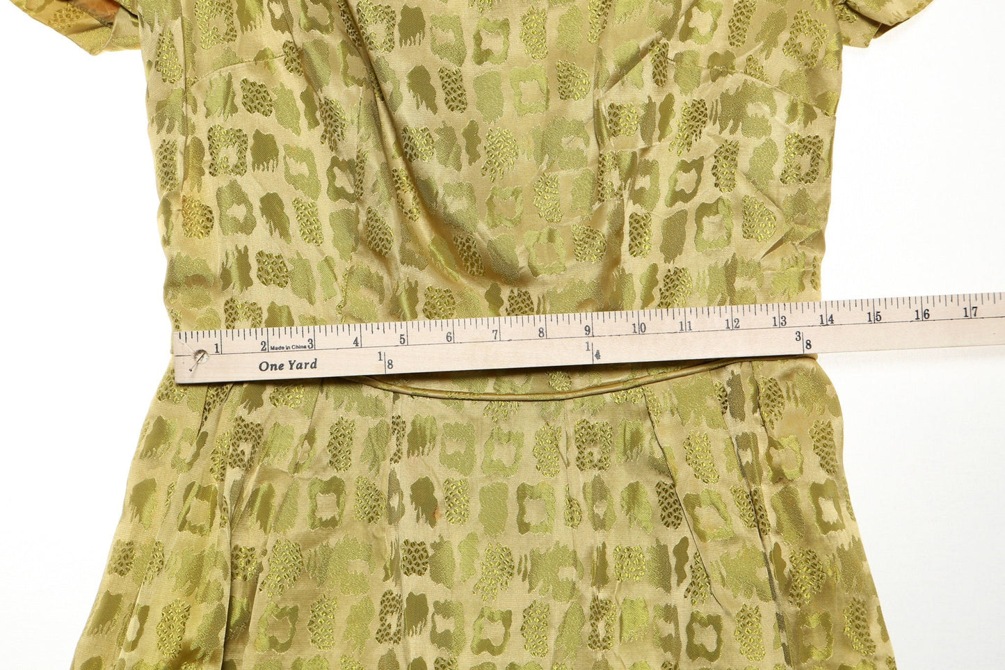 60's 50's women casual green dress formal vintage bright mod mad men retro pinup