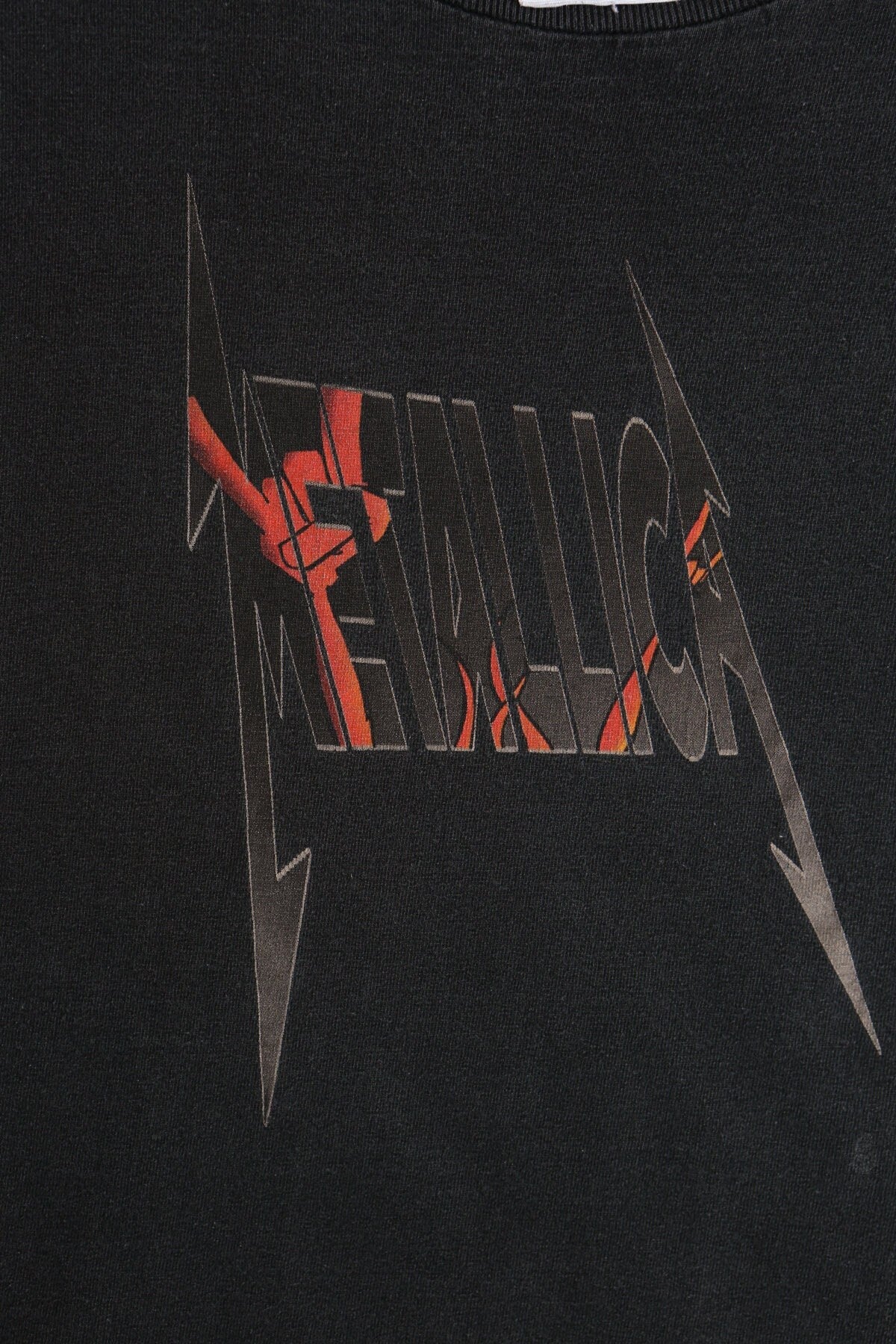 Metallica black shirt y2k 90's 2000 rocker t-shirt graphic fist