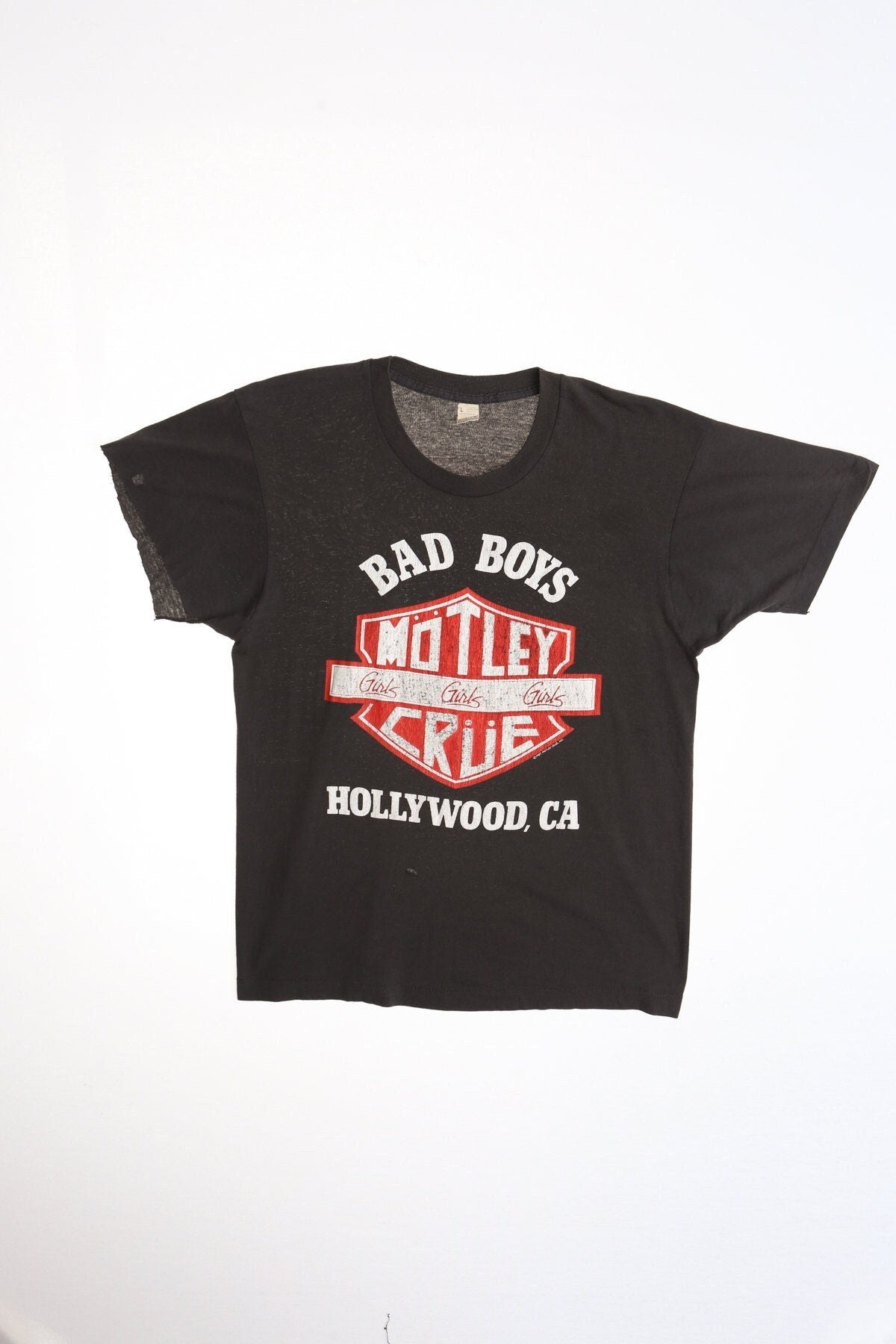 Motley crue girls girls girls bad boys hollywood california world tour 1987 rocker band made in usa