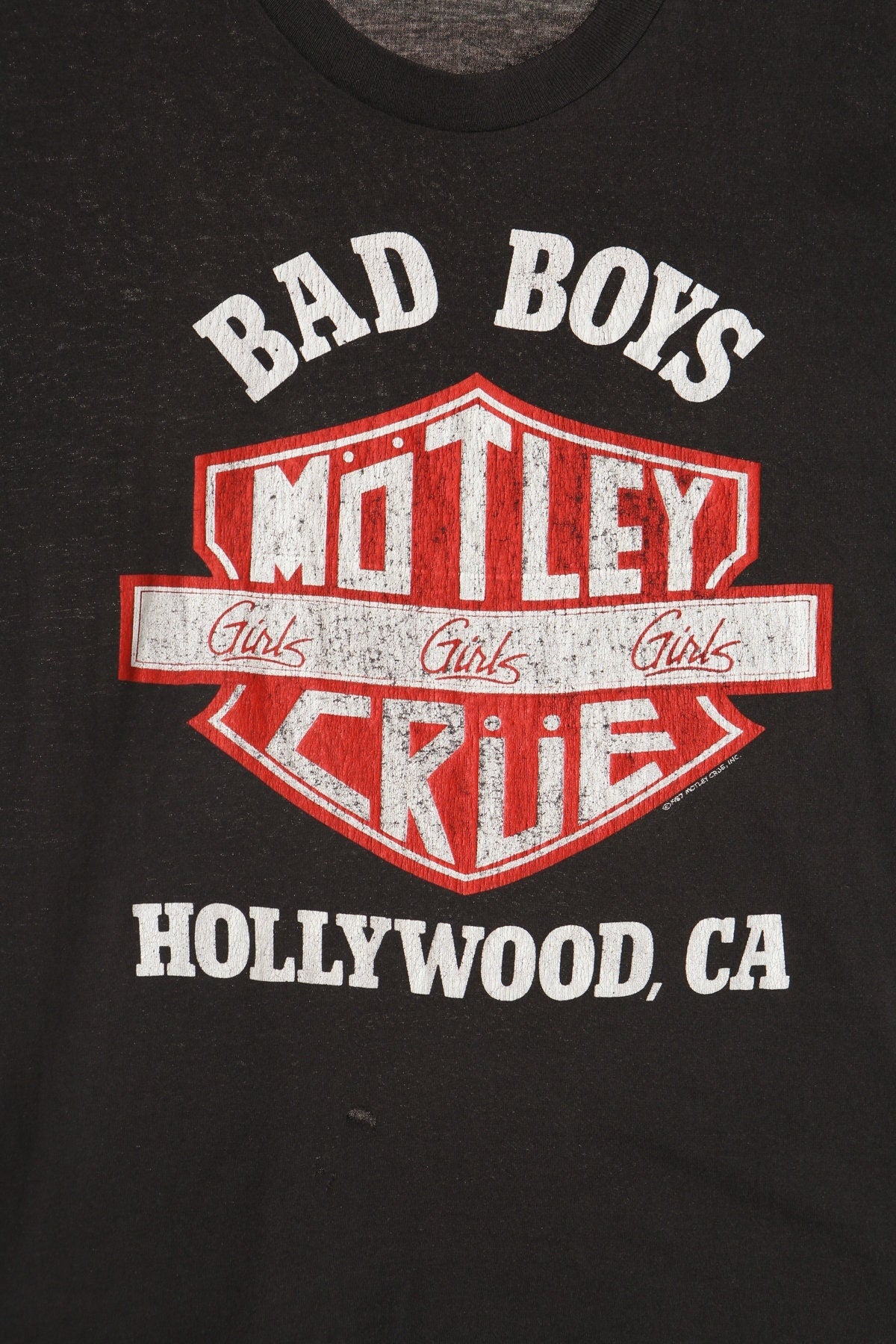 Motley crue girls girls girls bad boys hollywood california world tour 1987 rocker band made in usa