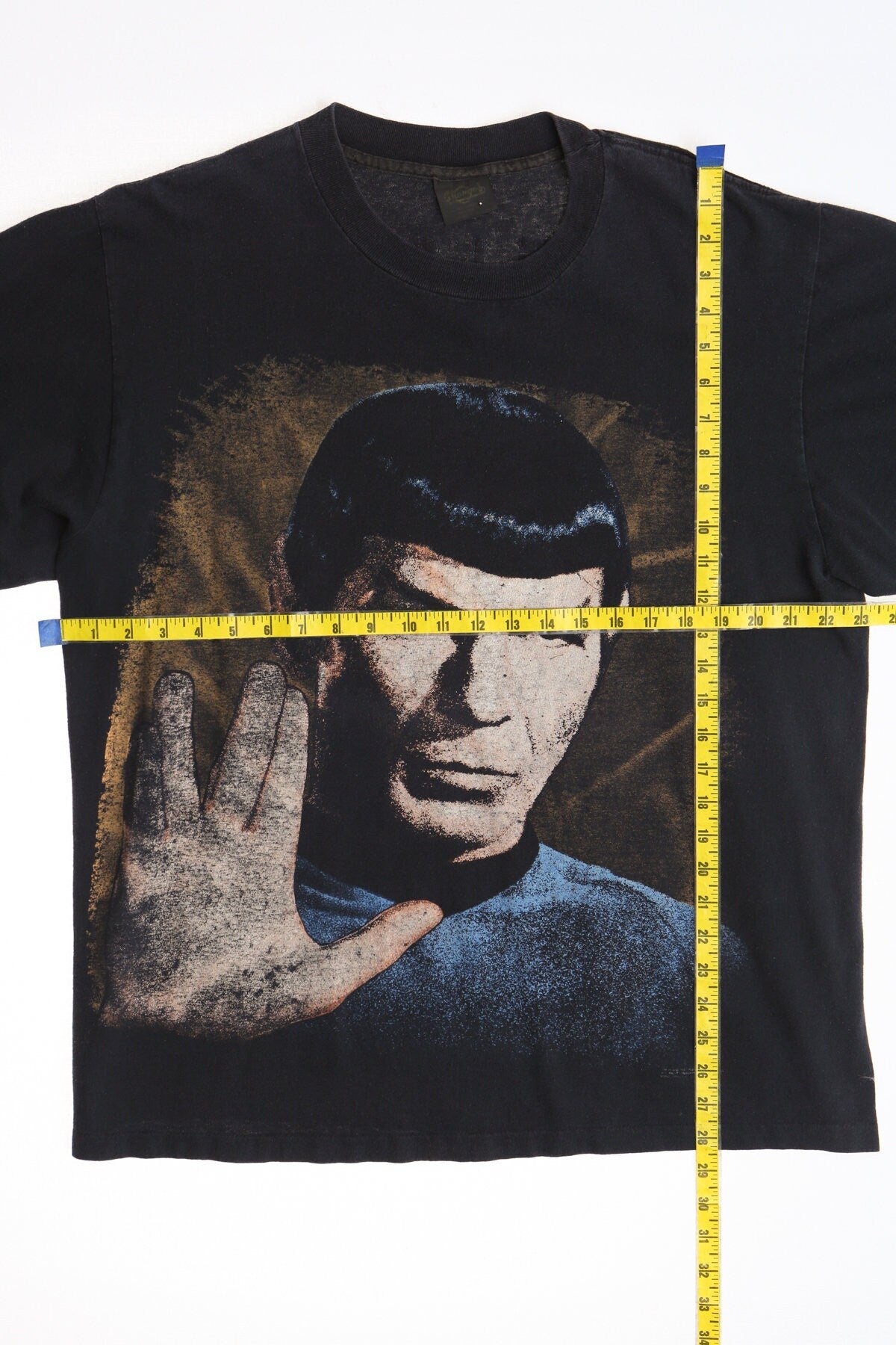 Vintage star trek graphic t-shirt shirt black spock 90's hand