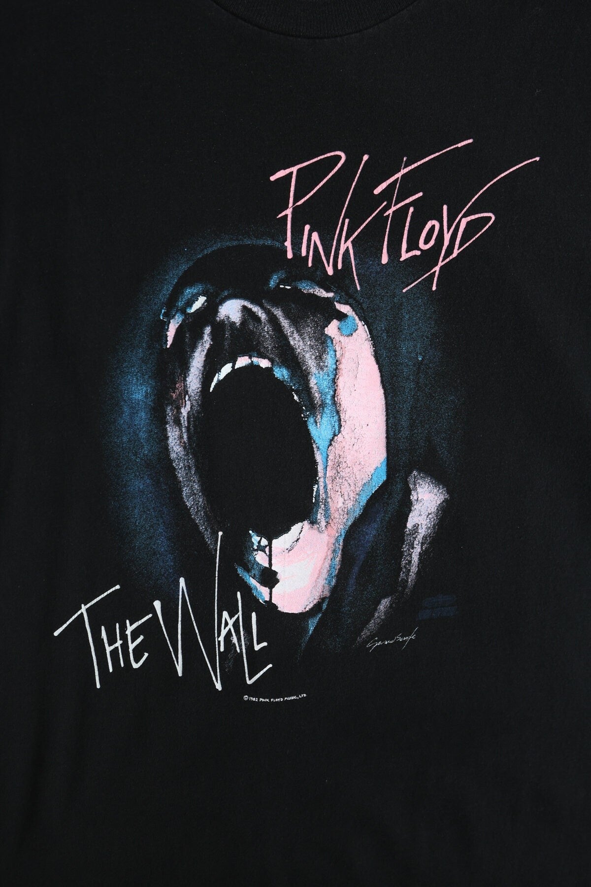 Vintage pink floyd the wall 80's 90's shirt t-shirt rock concert tour black 1982 xl