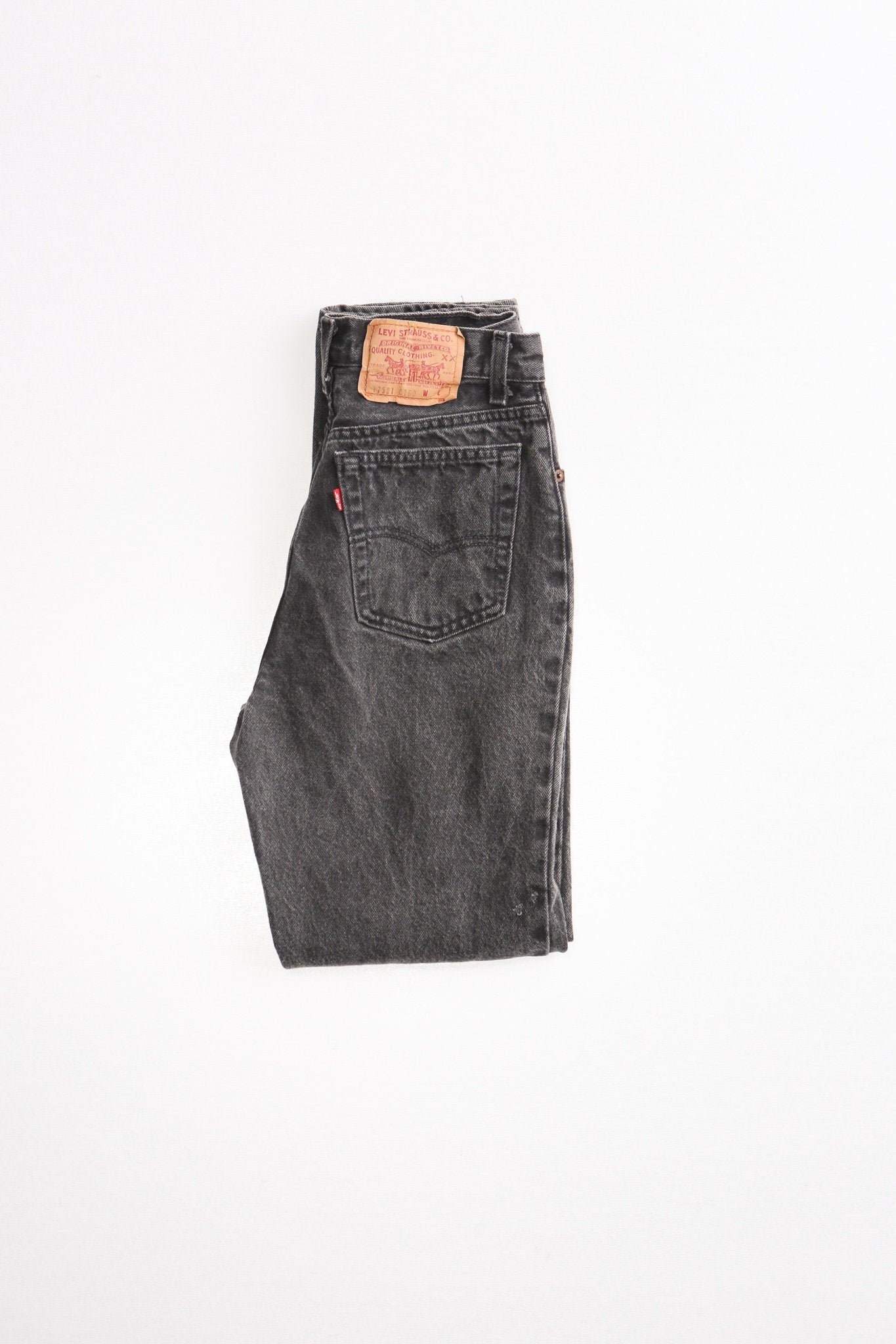 Vintage 501 levi's jeans medium wash western denim pants black men xx made in usa