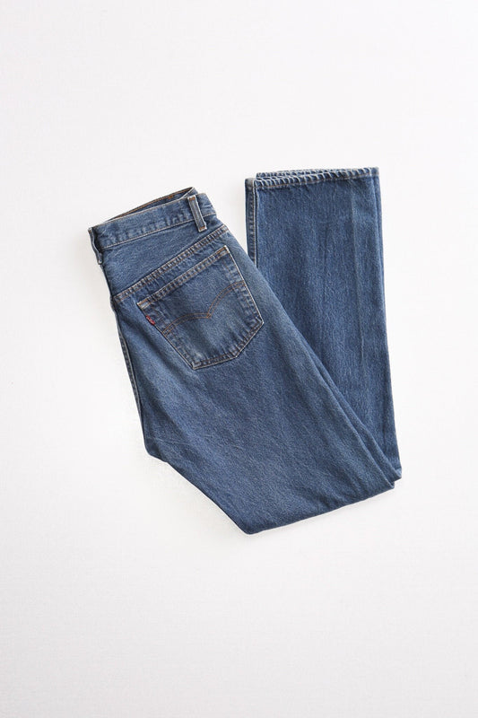 Levi's denim pants jeans medium wash vintage made in usa fly button high waist