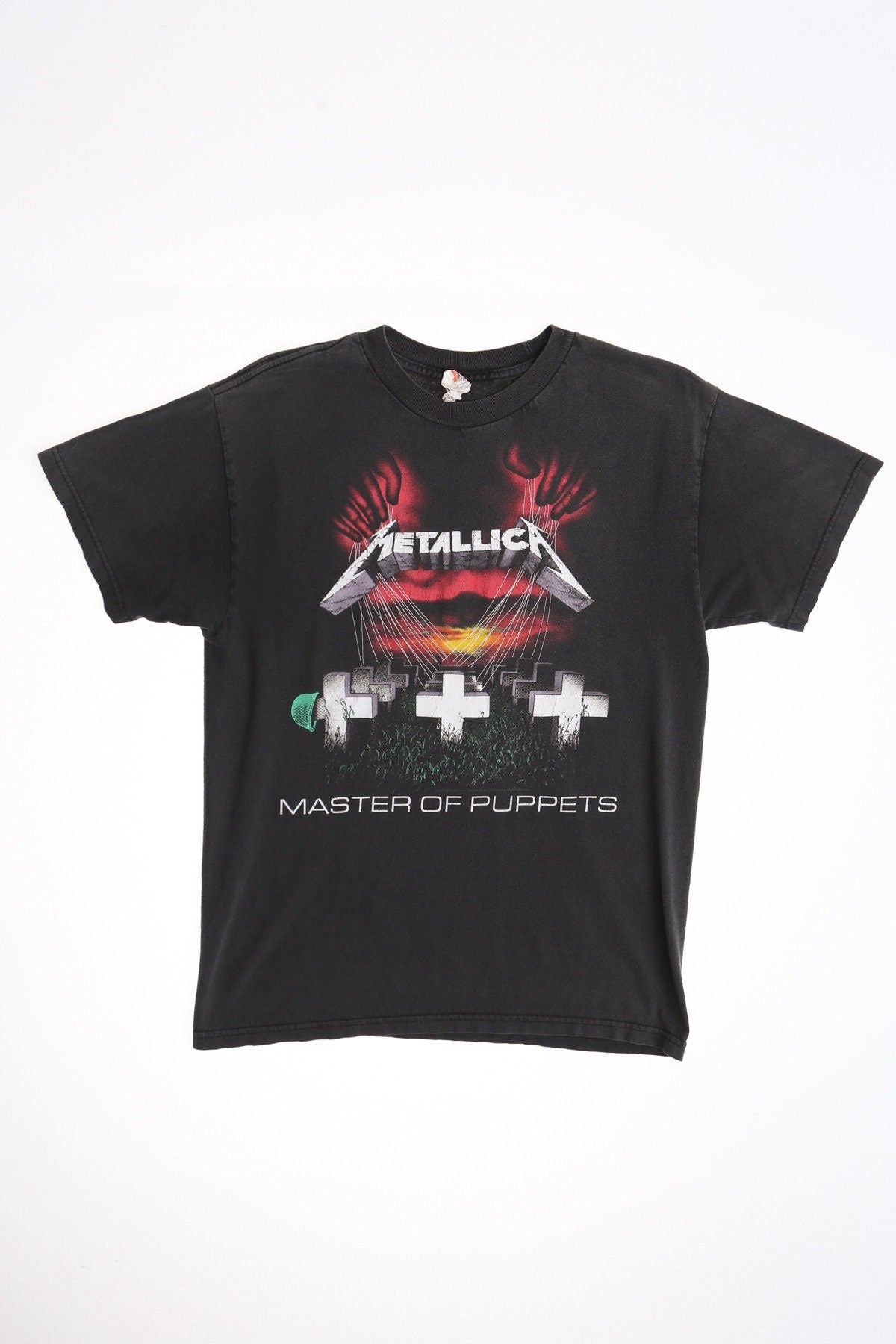 Metallica rock shirt master of puppets black y2k band crosses t-shirt