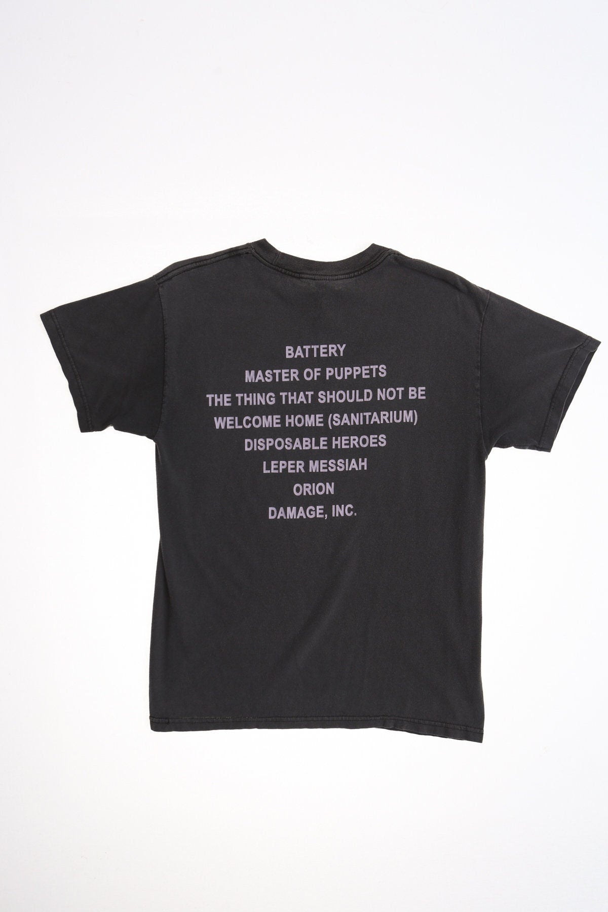 Metallica rock shirt master of puppets black y2k band crosses t-shirt