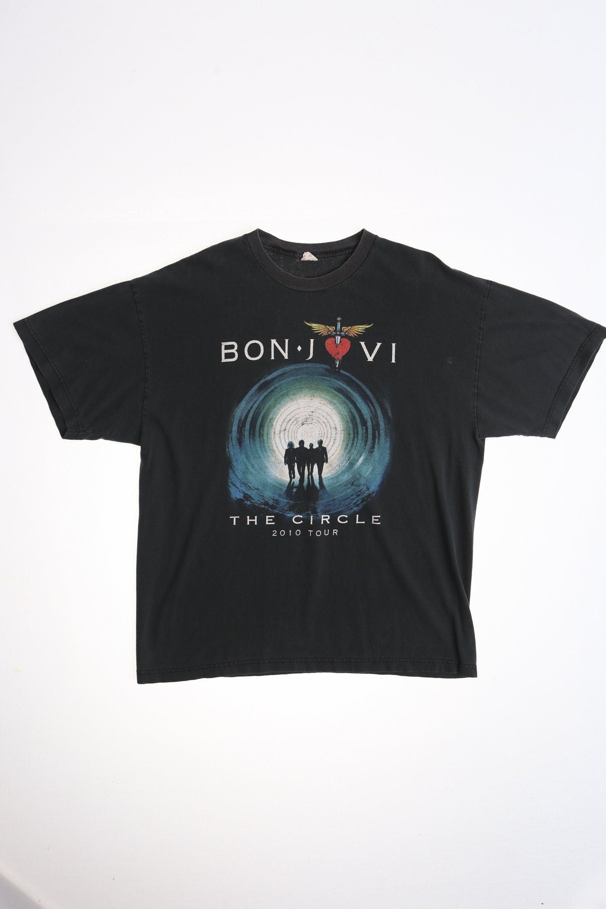Bon jovi the circle tour kid rock special guest 2010 black shirt rock band